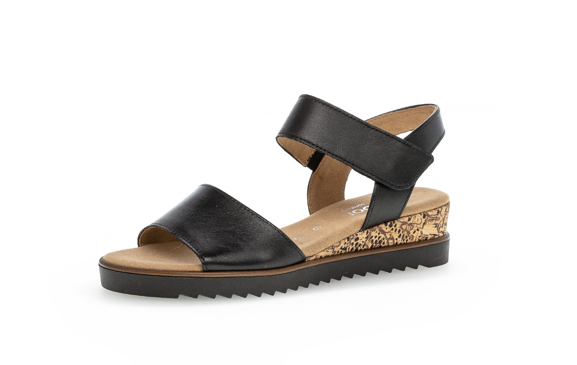 Sandales noires en cuir lisse - Image 6