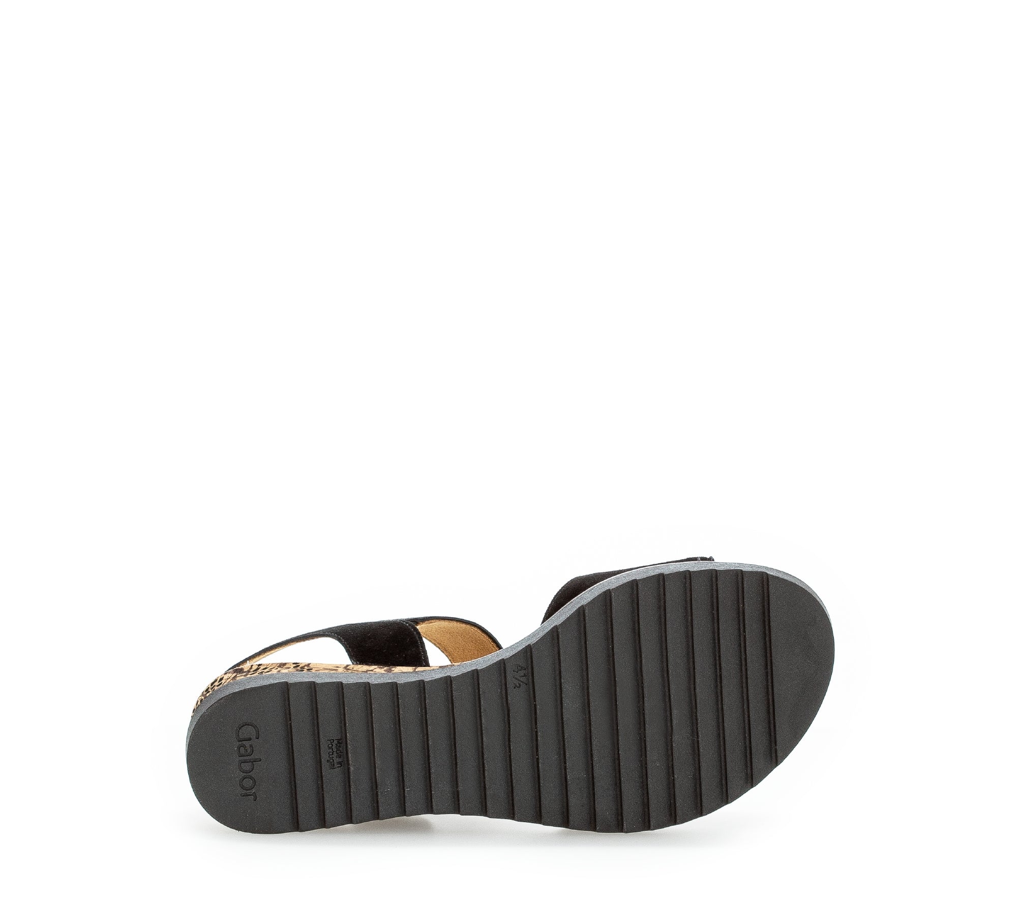 Sandales noires en cuir lisse - Image 7
