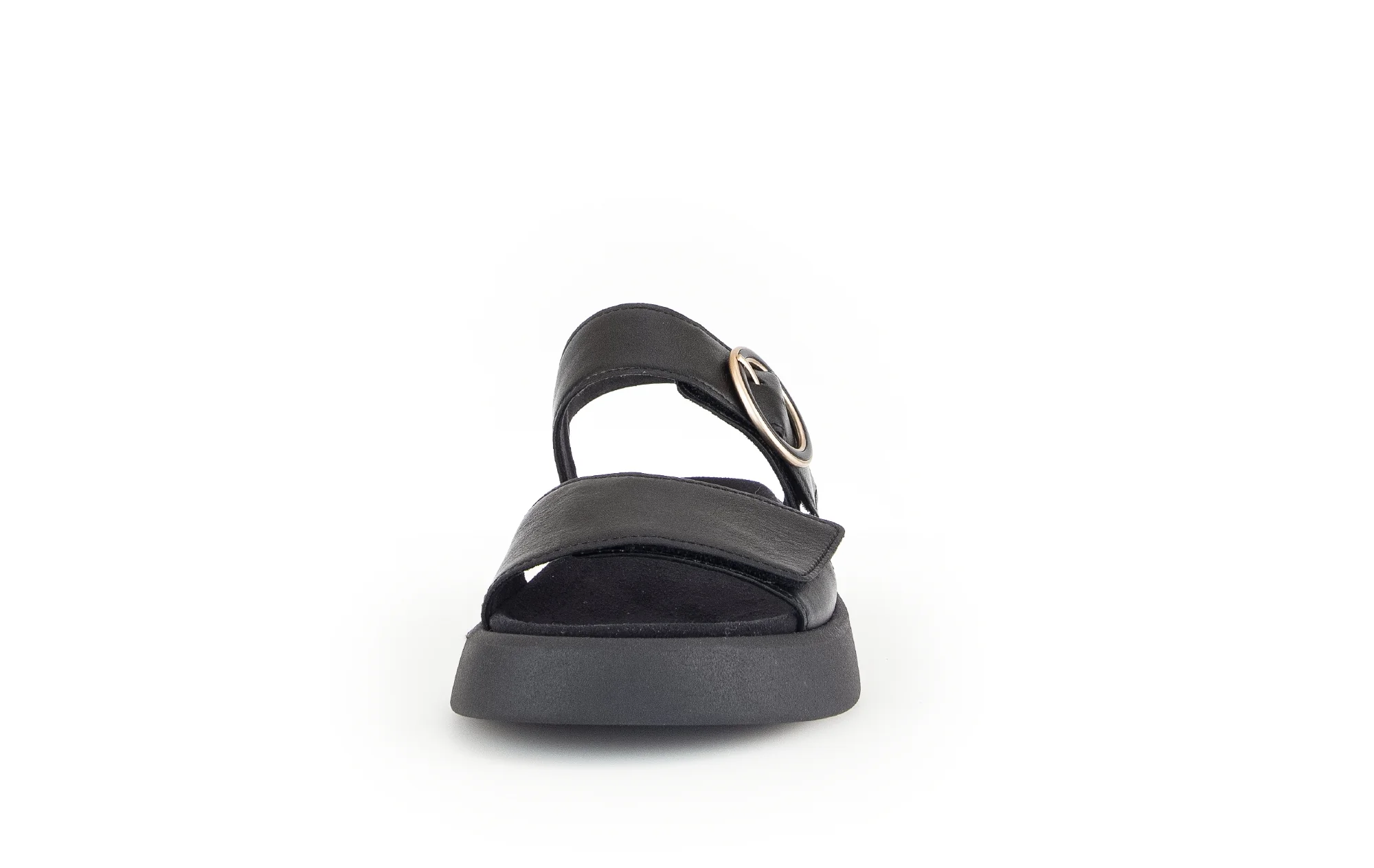 Sandales noires en cuir (semelle amovible) - Image 5