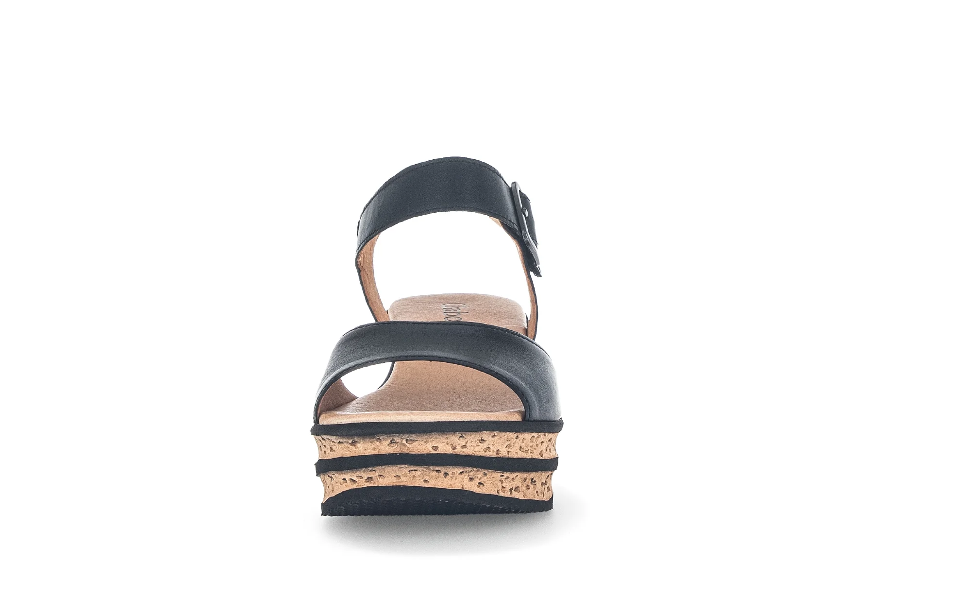Sandales noires en cuir lisse - Image 5
