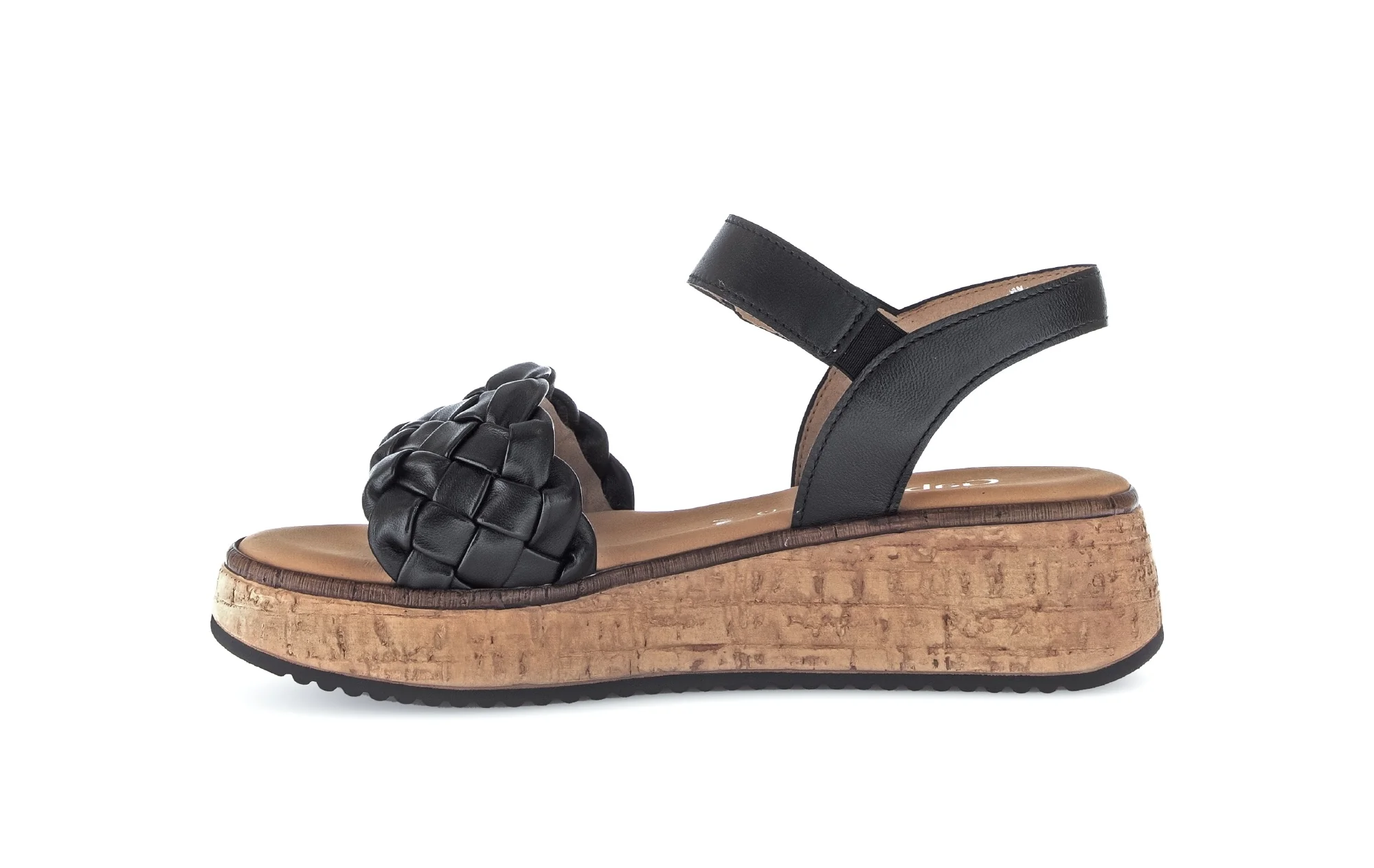 Sandales noires en cuir lisse - Image 2