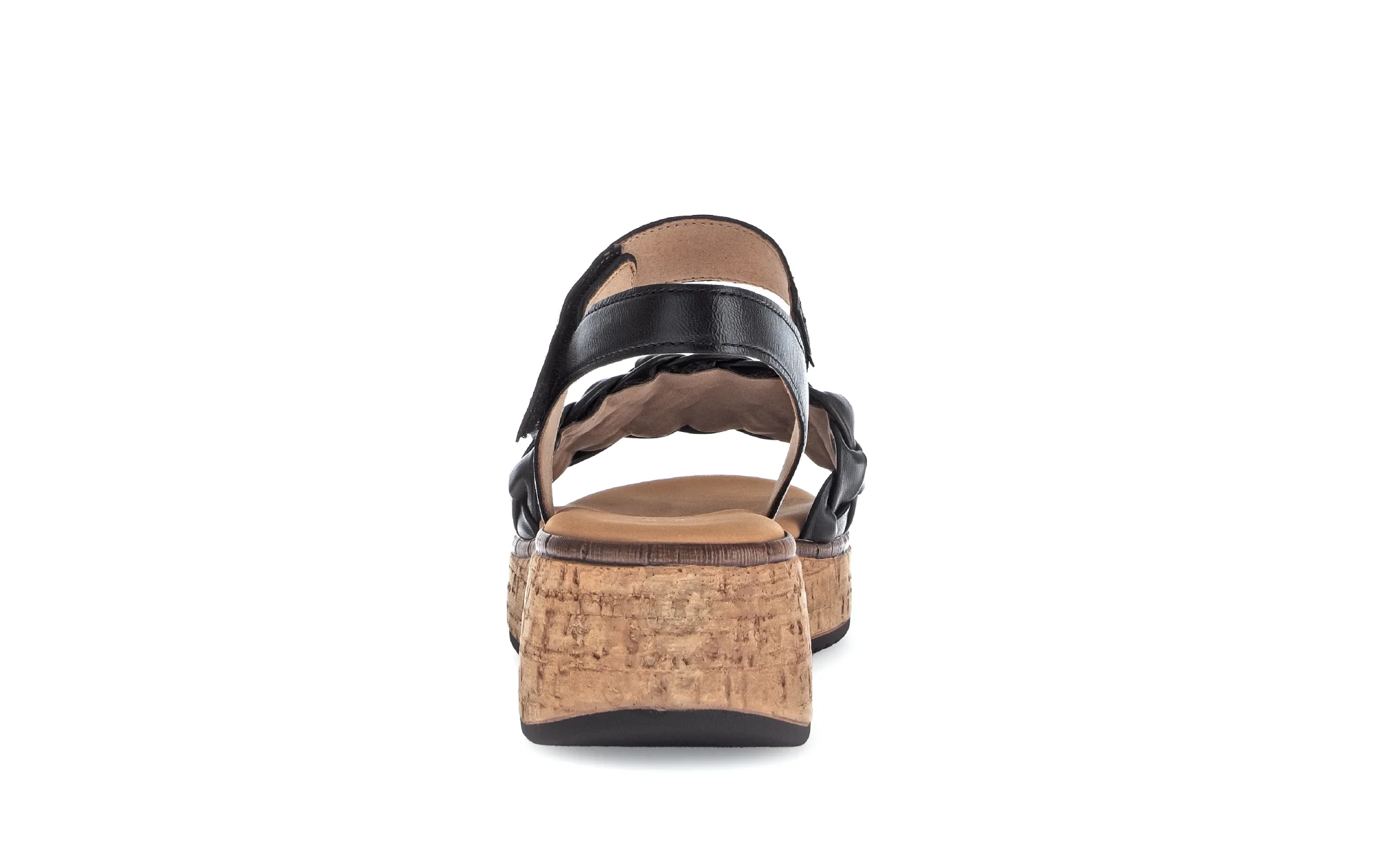 Sandales noires en cuir lisse - Image 4