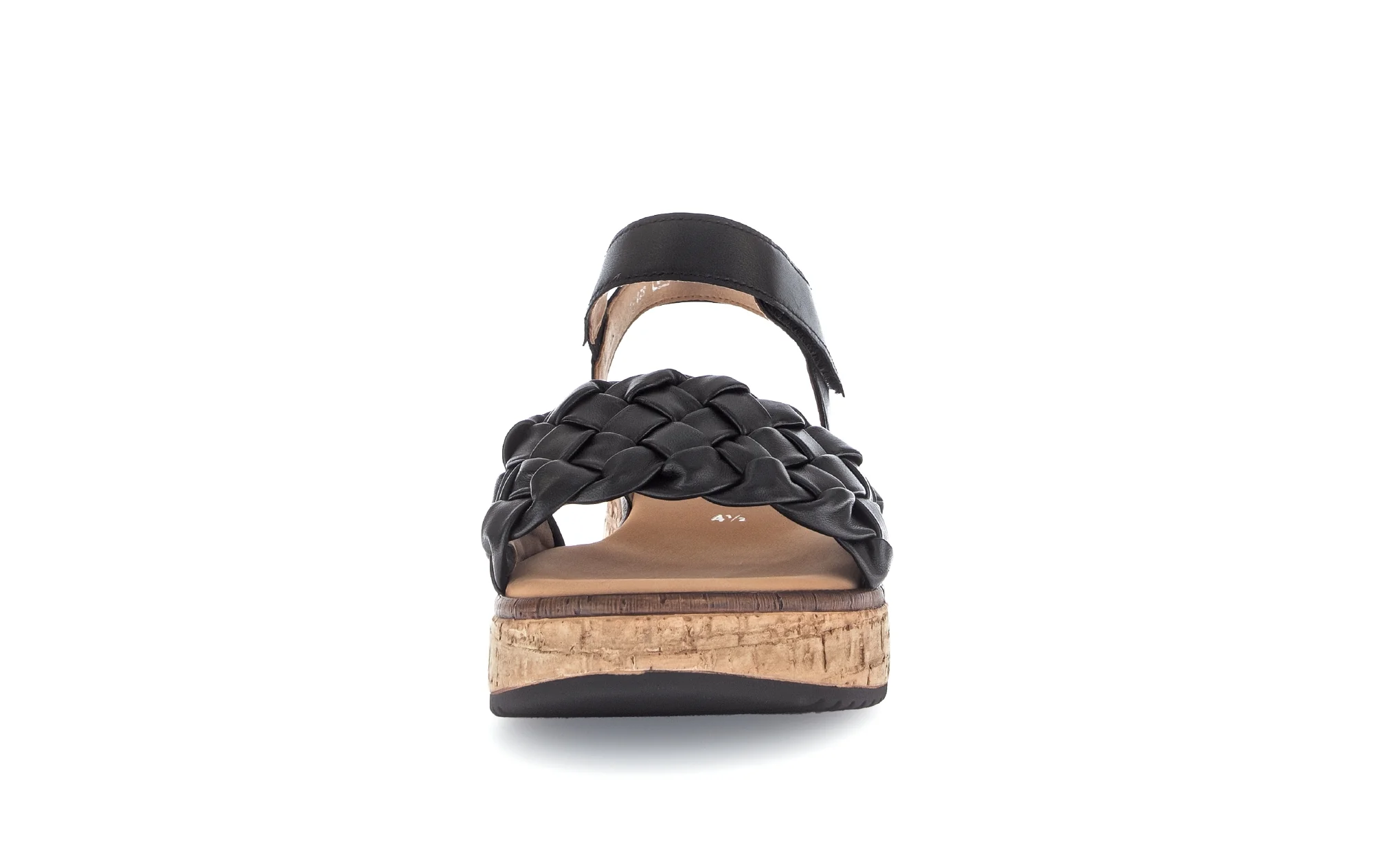 Sandales noires en cuir lisse - Image 5