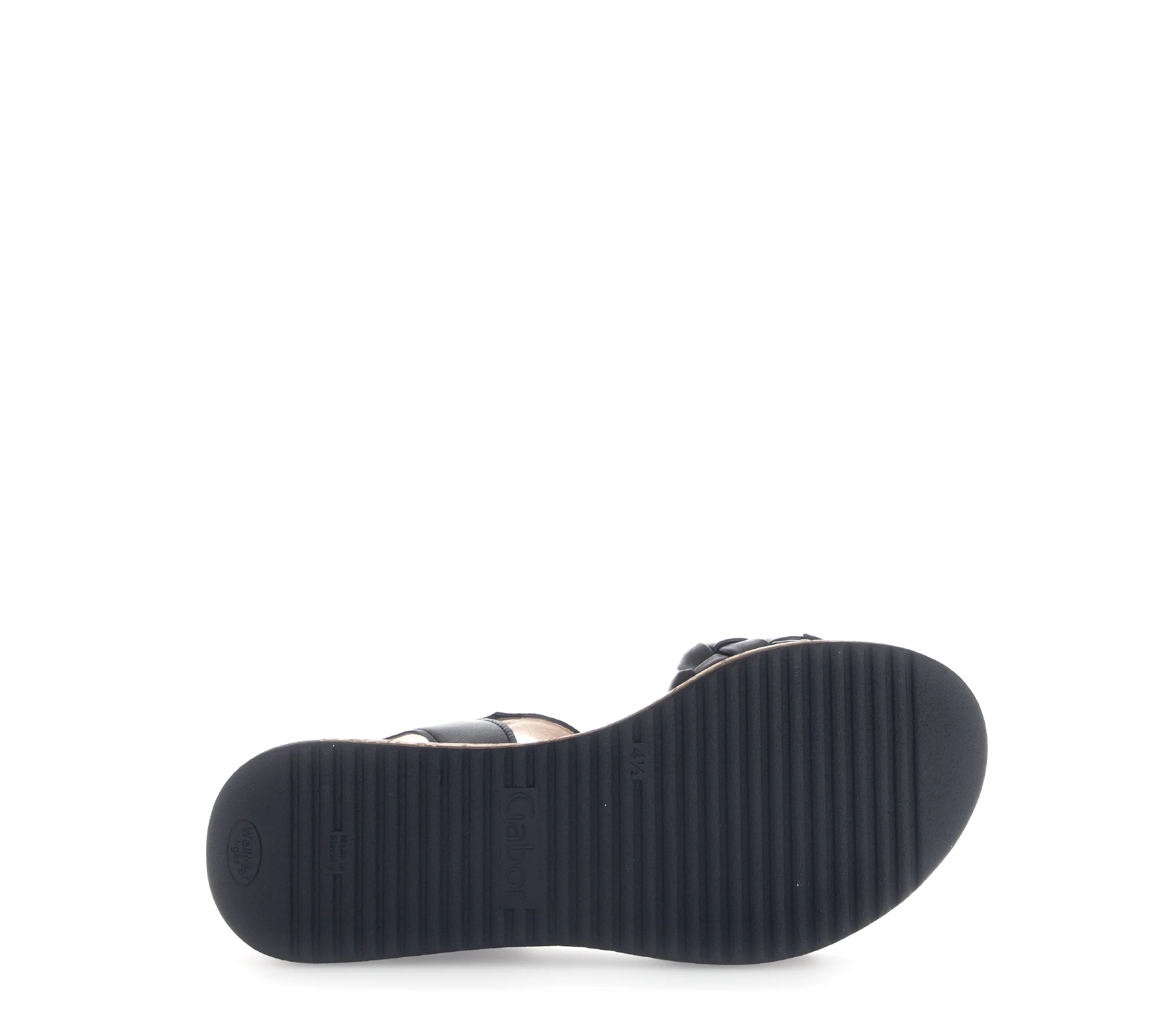 Sandales noires en cuir lisse - Image 6