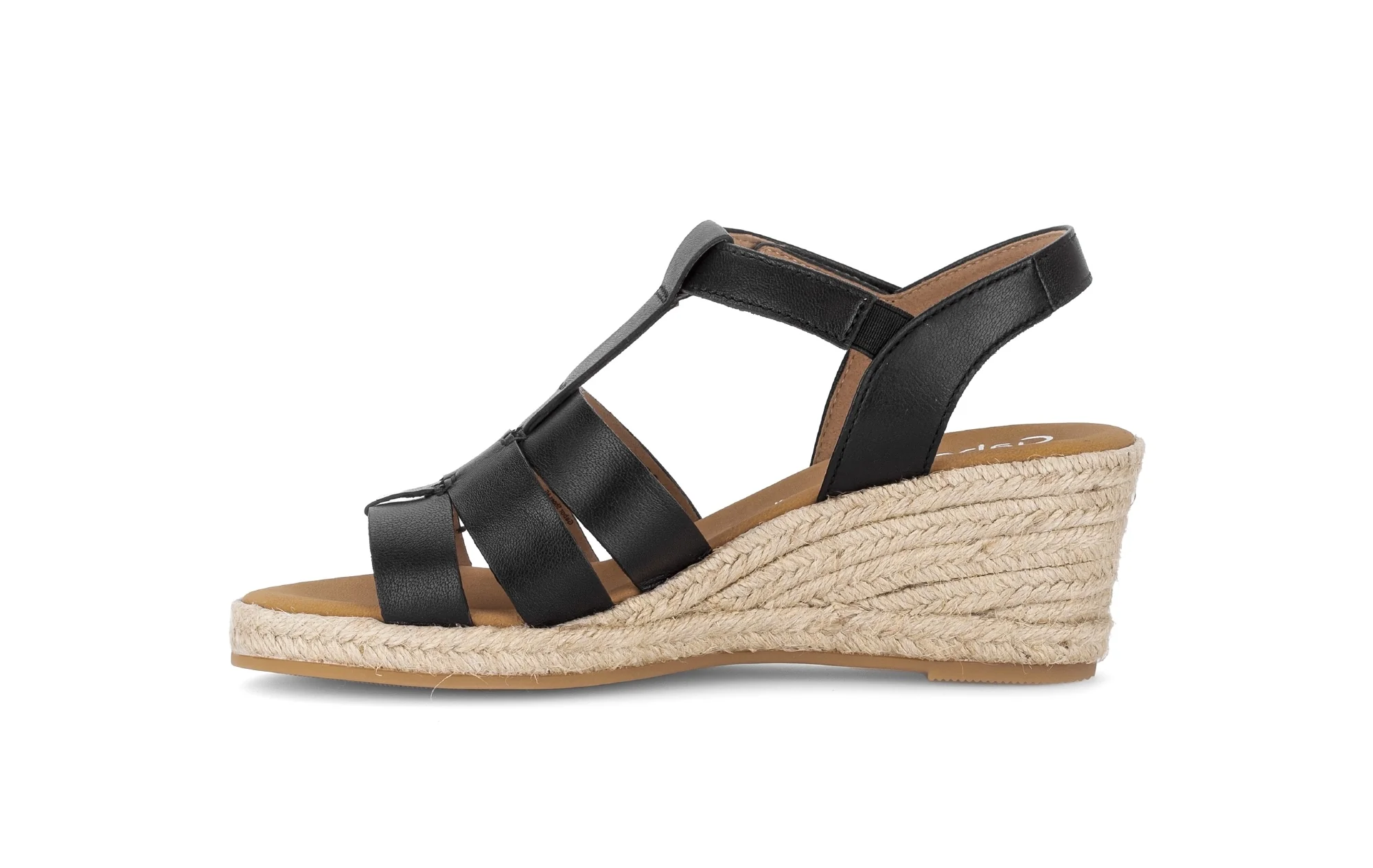 Sandales noires en cuir lisse - Image 2