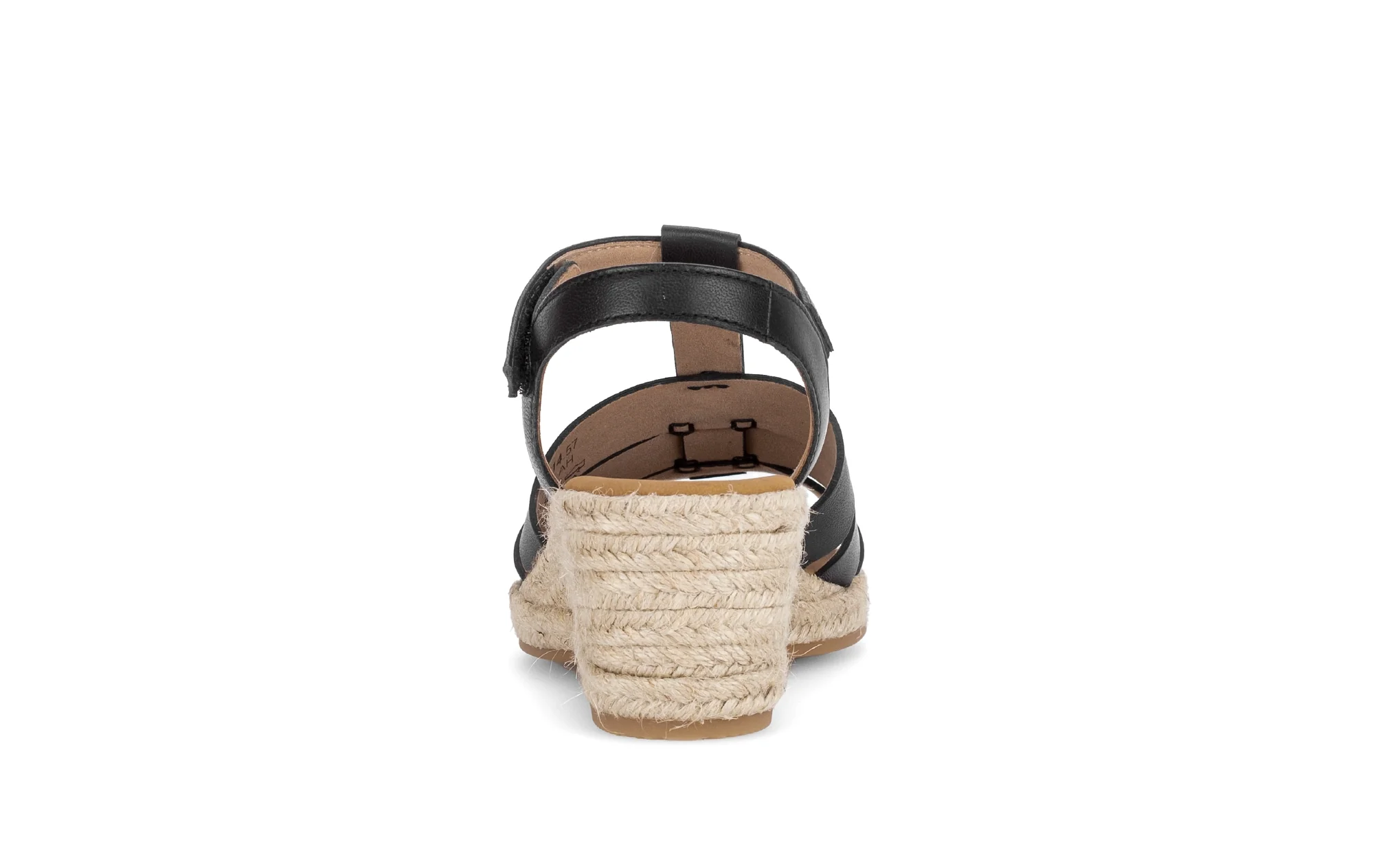 Sandales noires en cuir lisse - Image 4