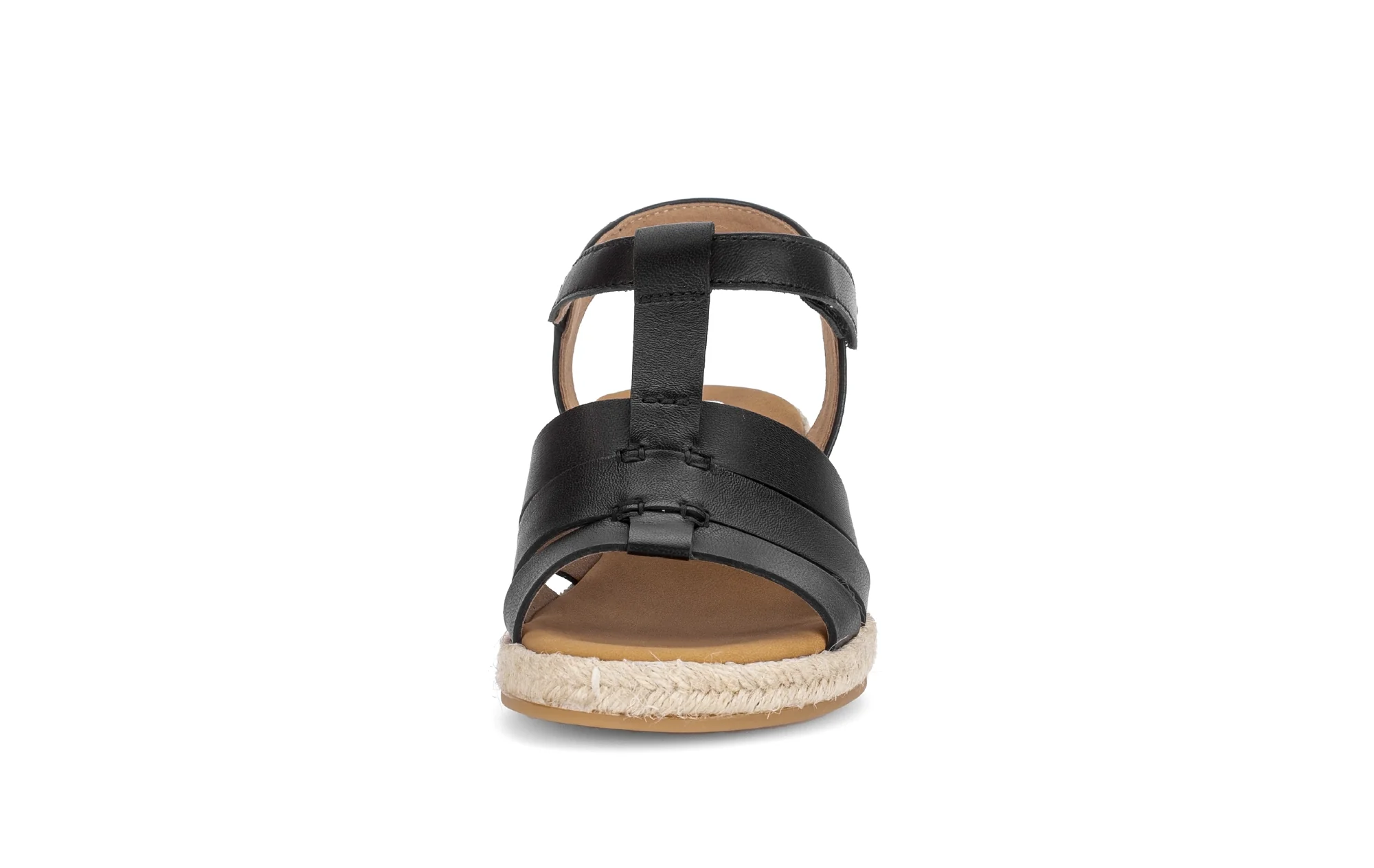 Sandales noires en cuir lisse - Image 5
