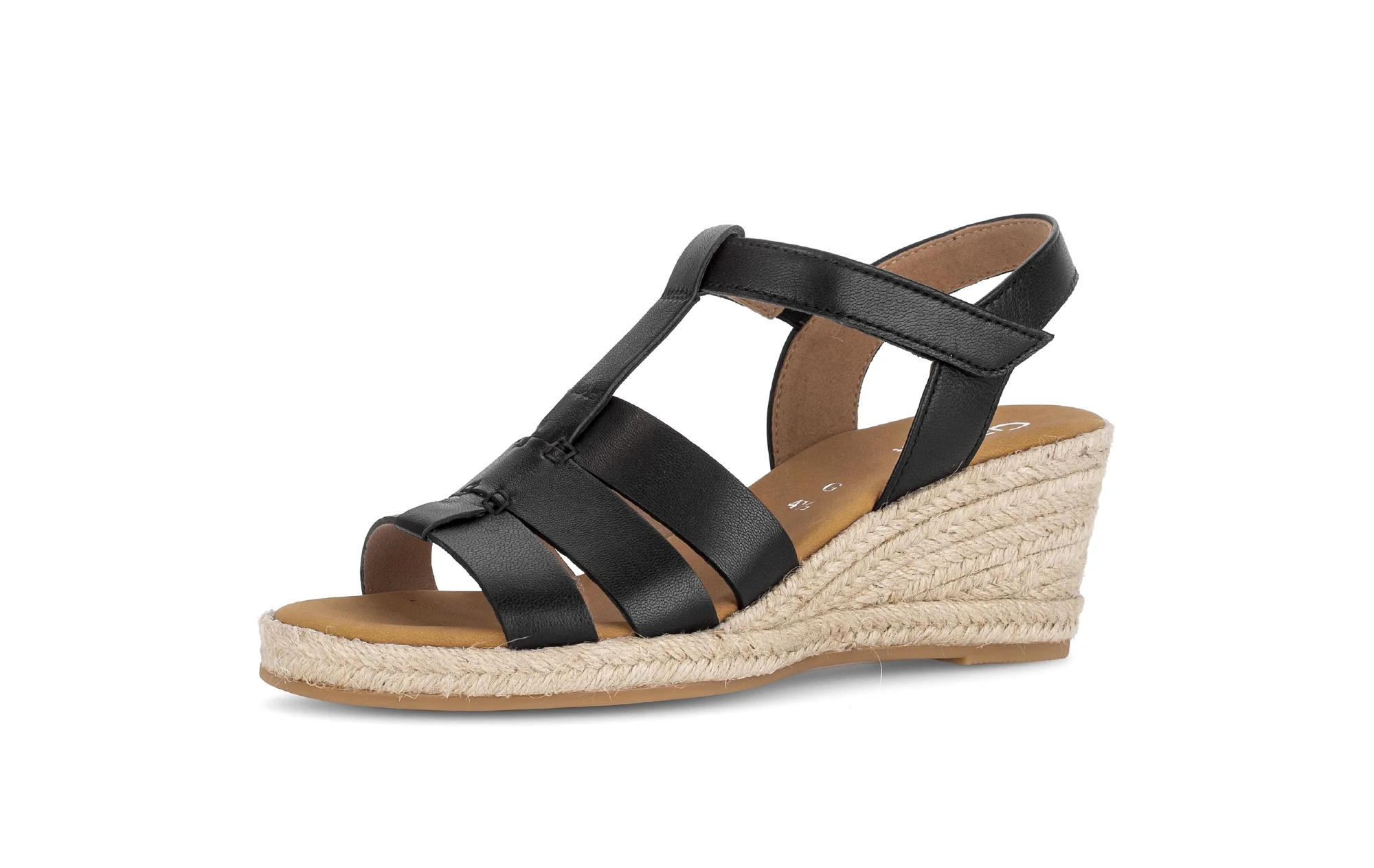Sandales noires en cuir lisse - Image 6
