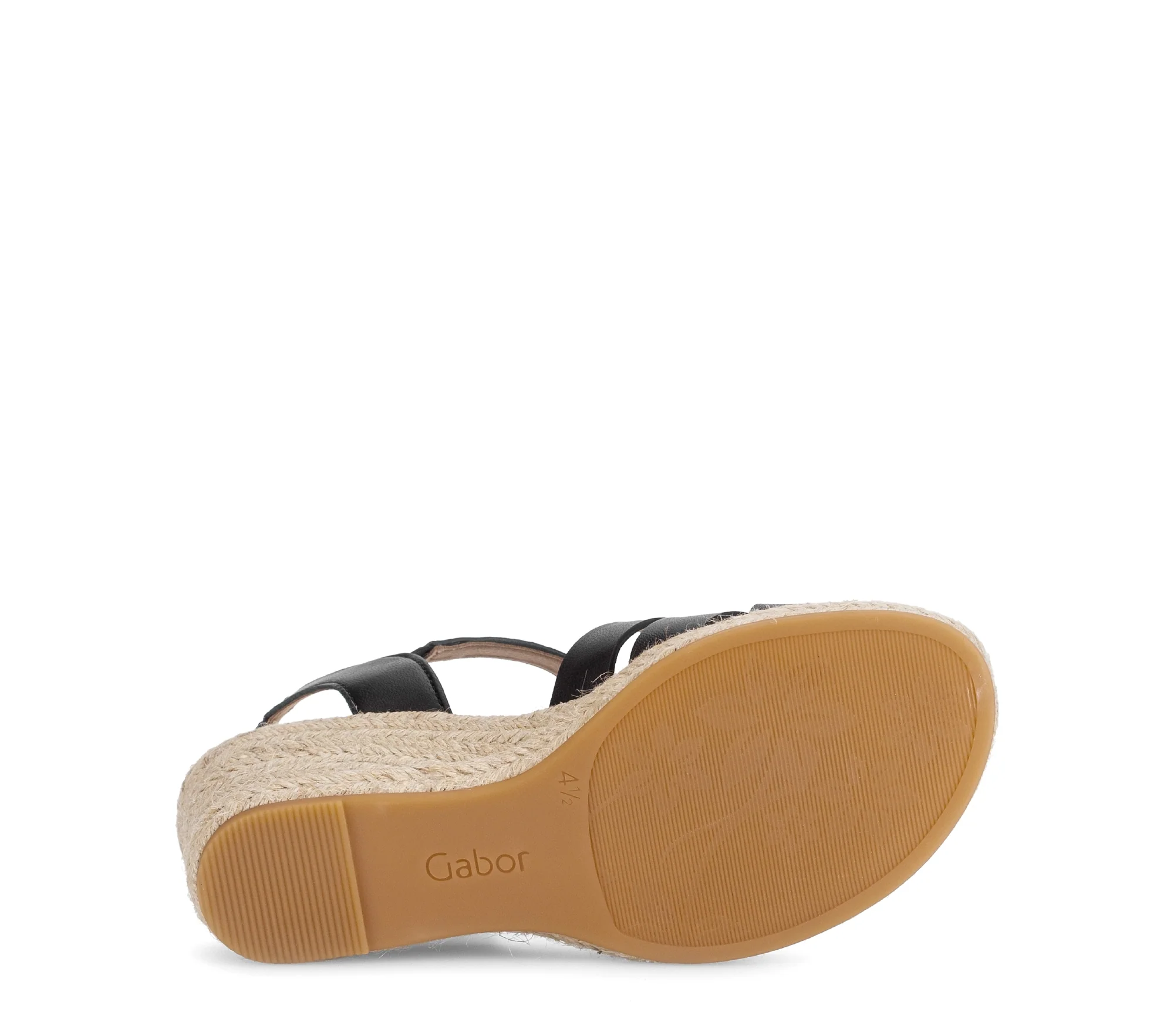 Sandales noires en cuir lisse - Image 7