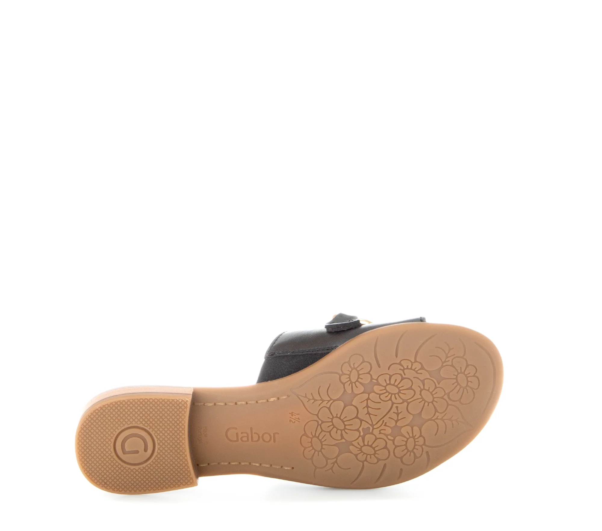 Sandales noires en cuir lisse - Image 5