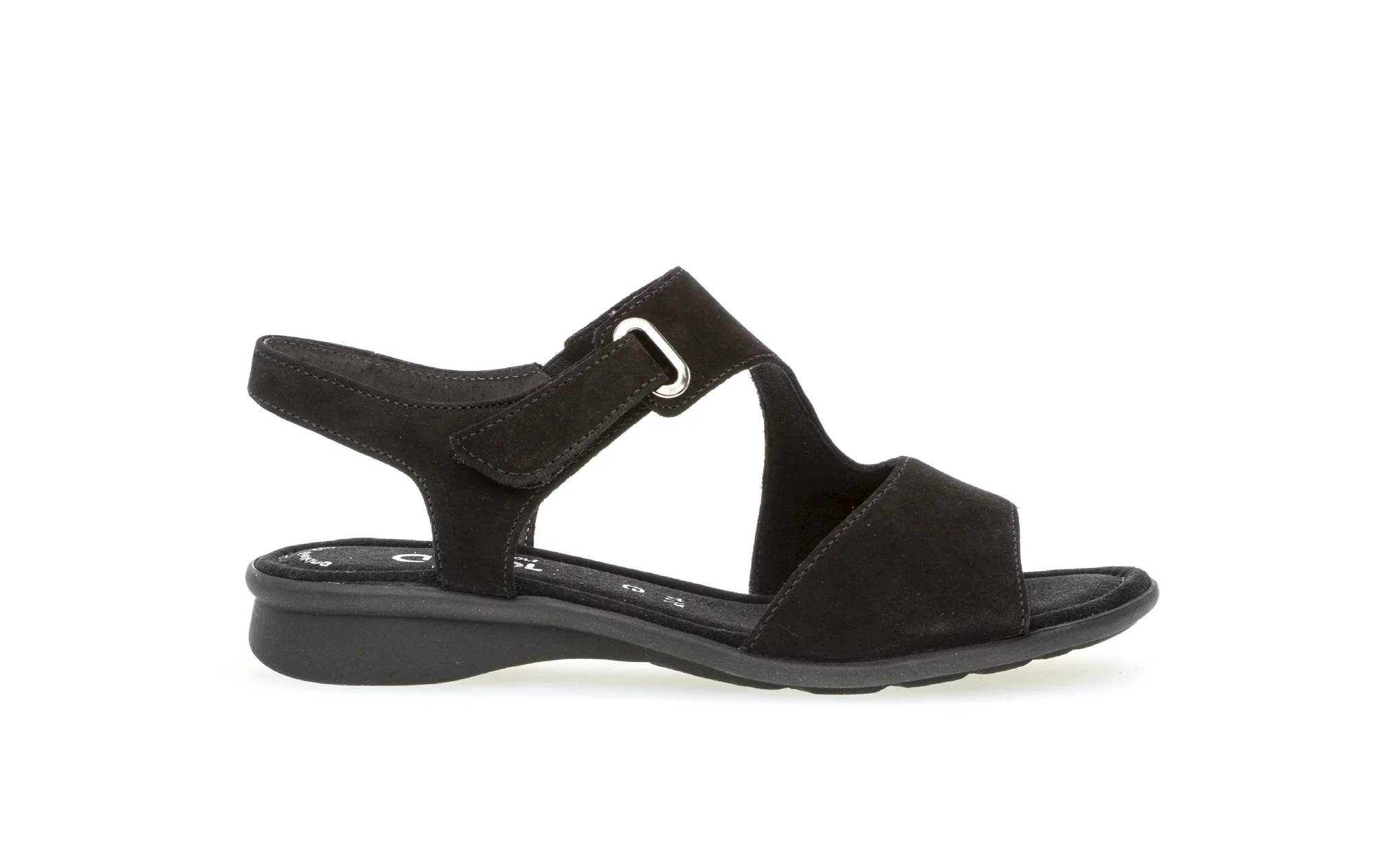 Sandales noires en suède