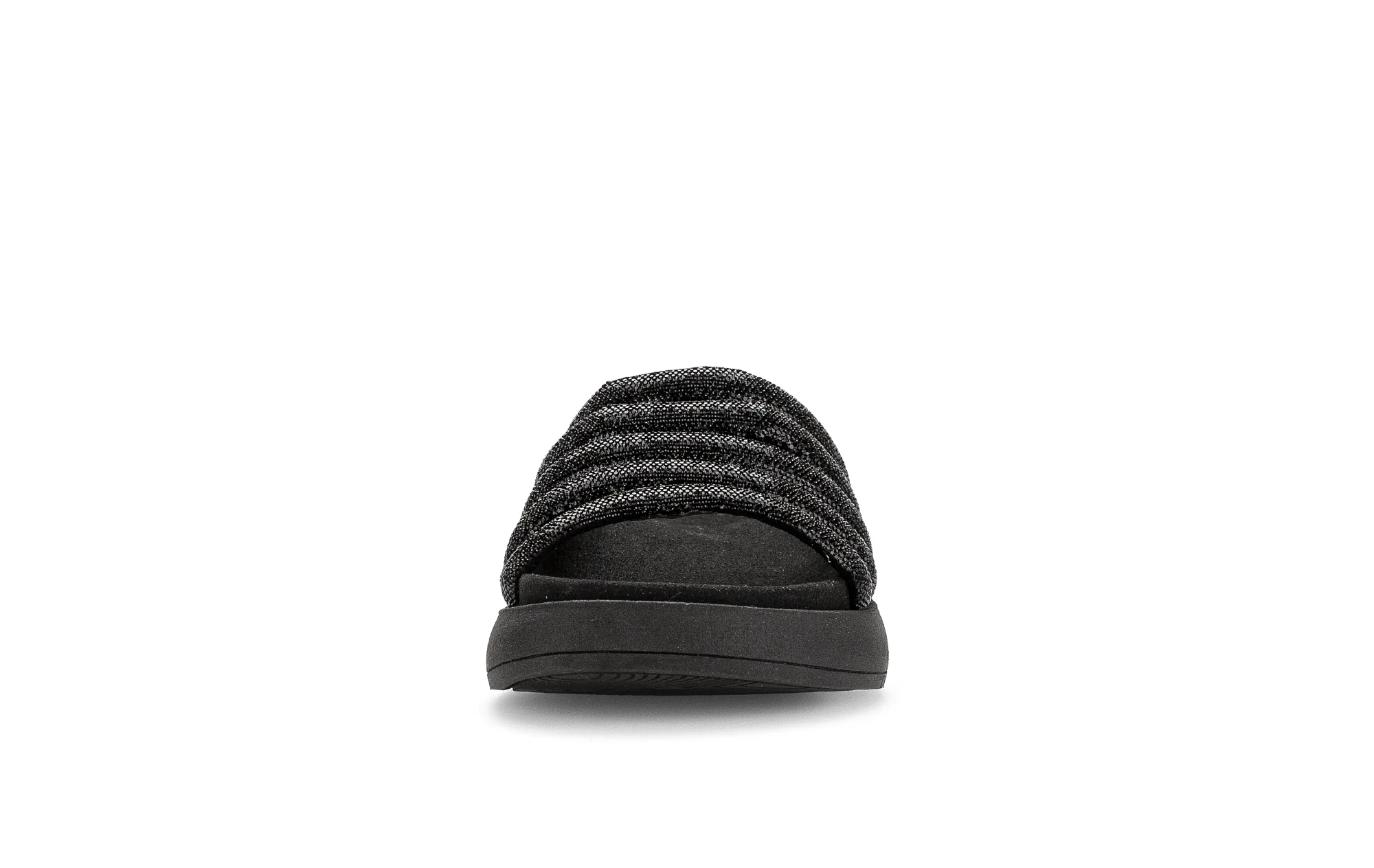 Sandales noires en textile - Image 5