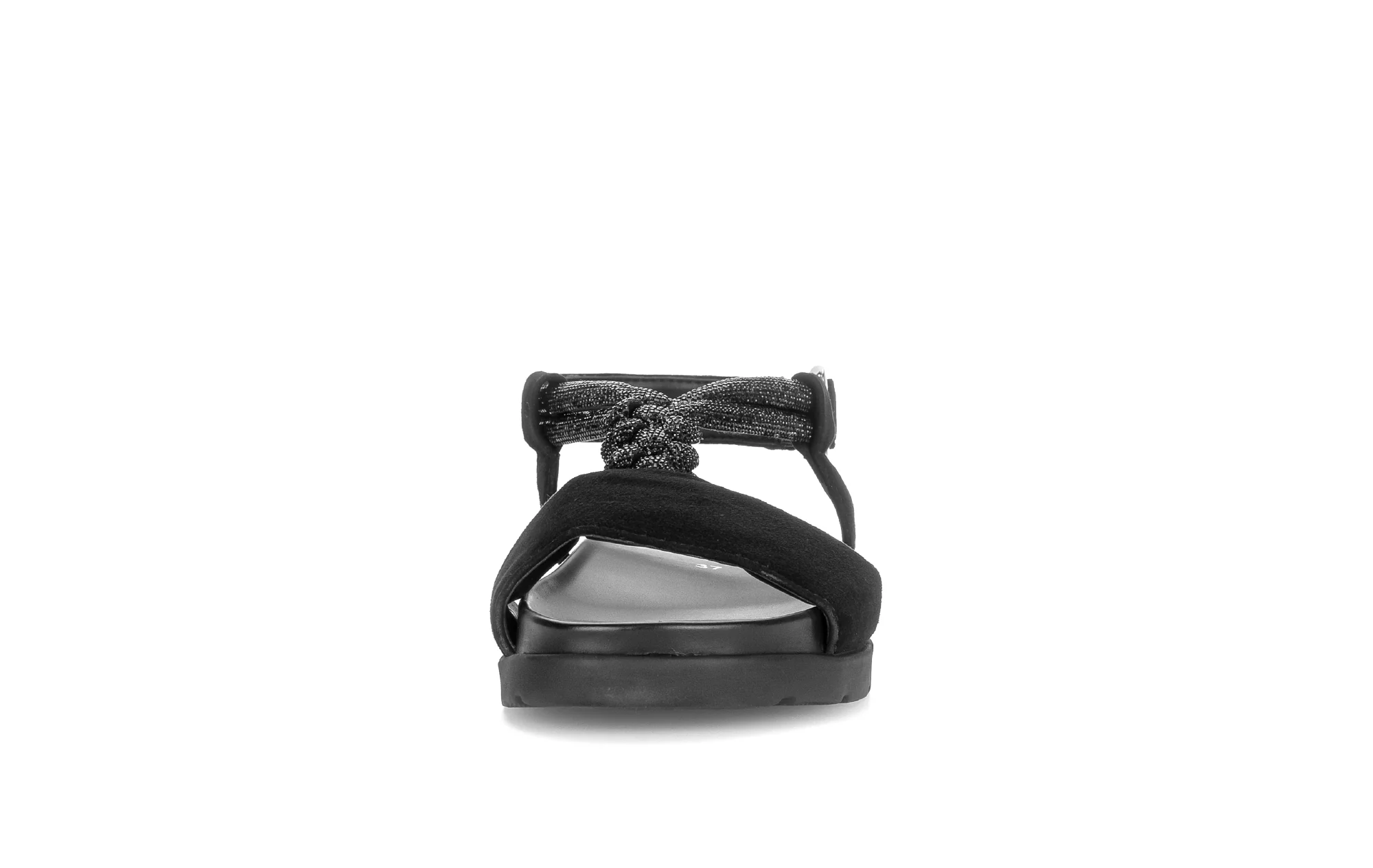 Sandales noires en velours - Image 5
