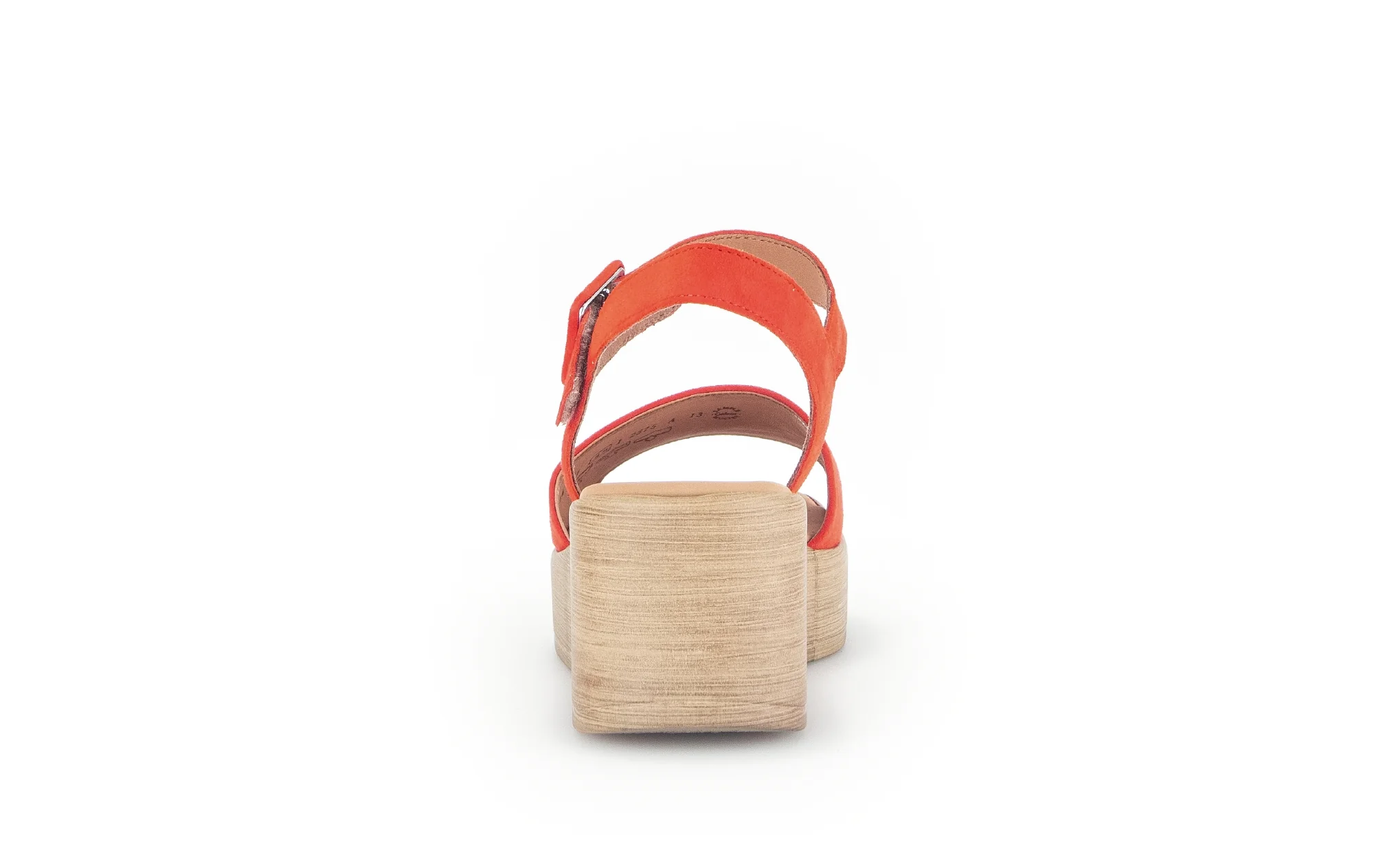 Sandales orangées en velours - Image 6