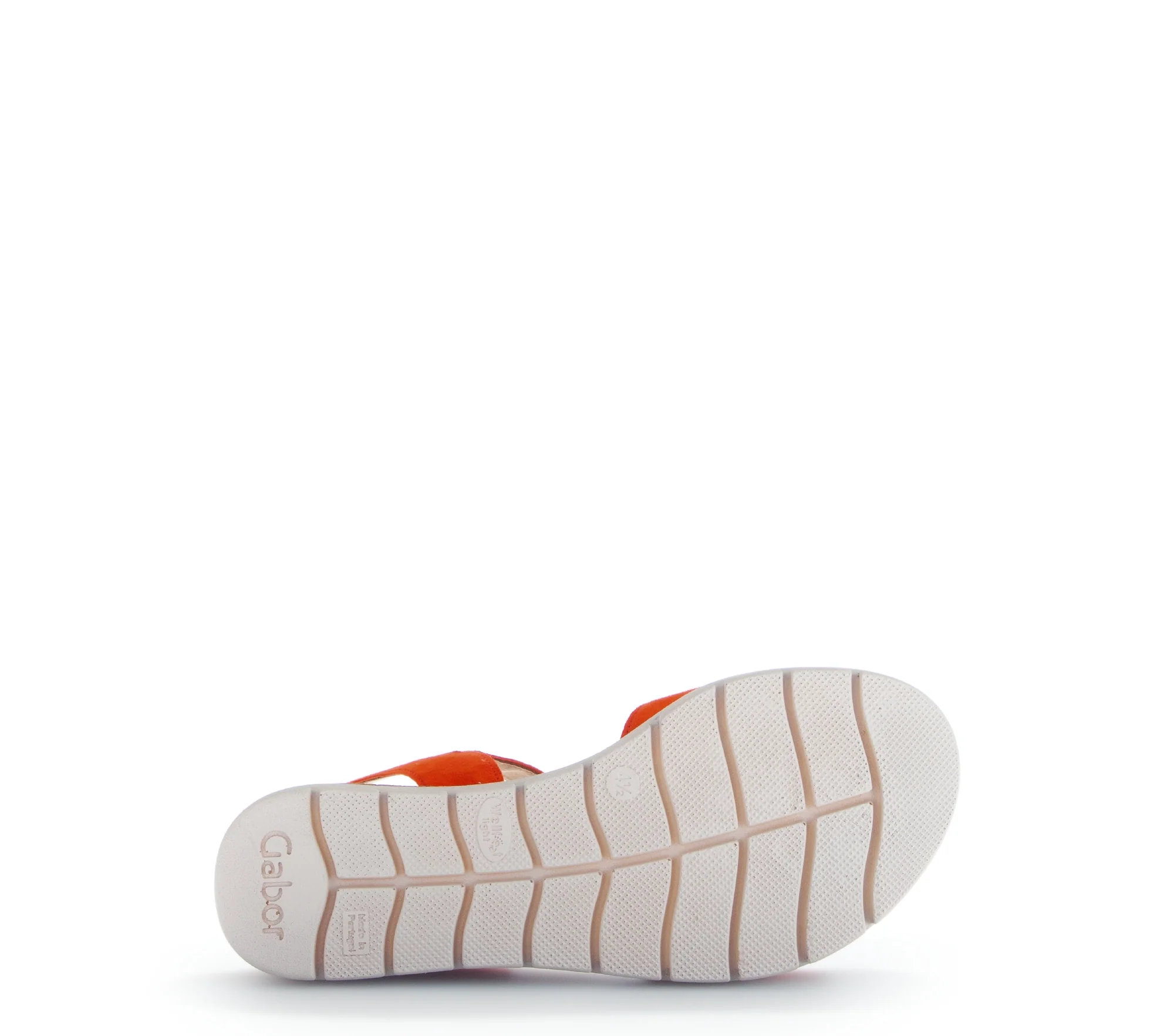 Sandales oranges en cuir velours - Image 7