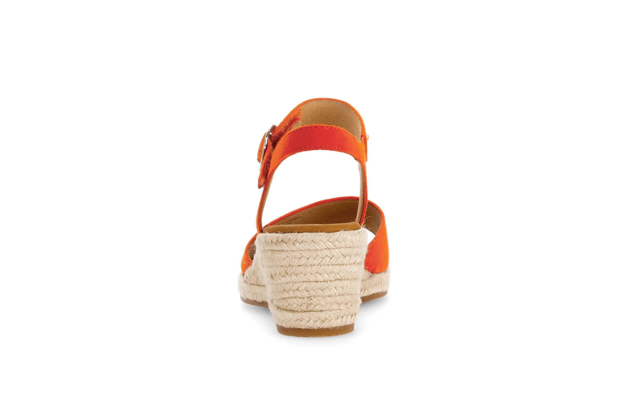 Sandales oranges en cuir velours - Image 4