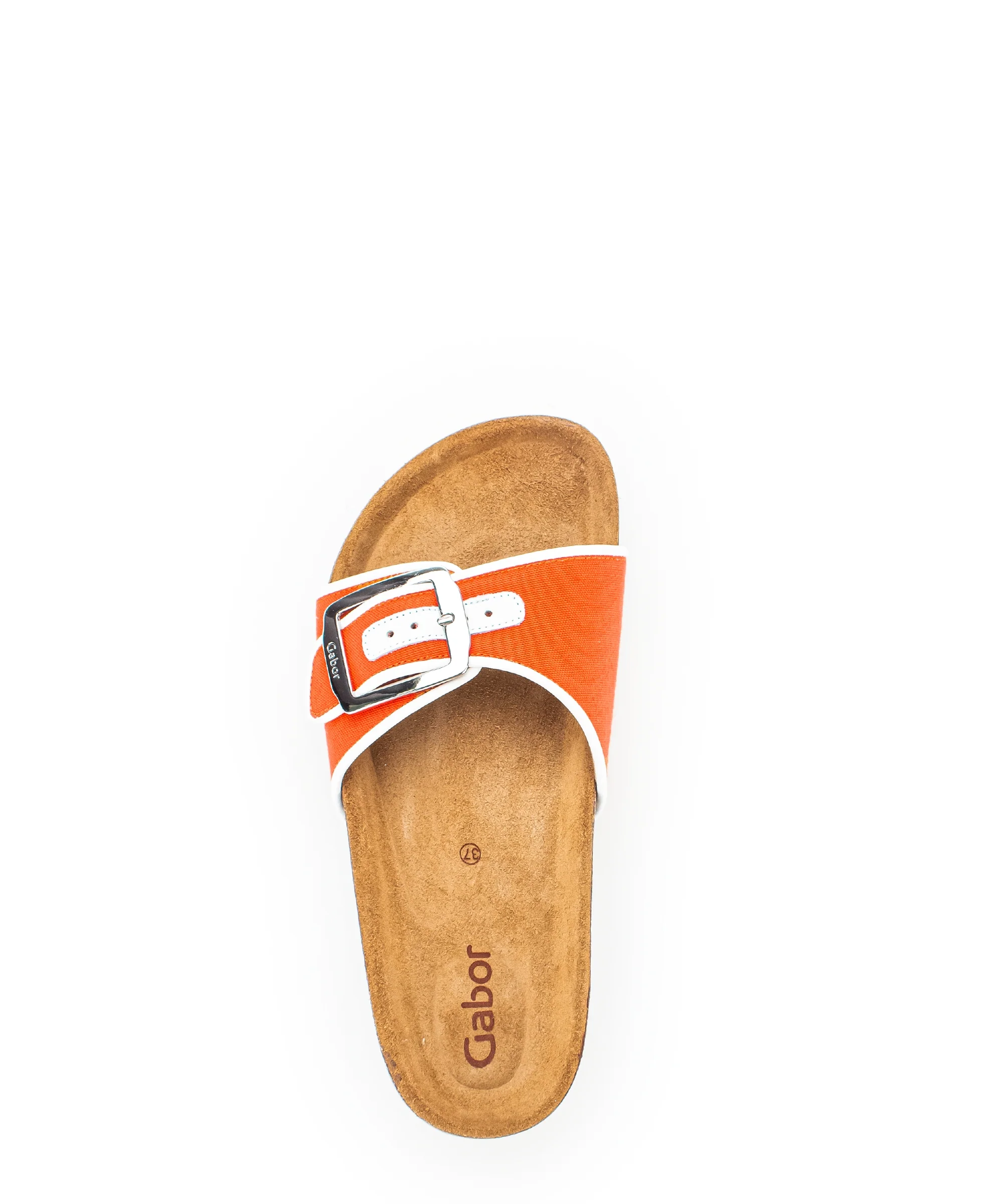 Sandales oranges en textile - Image 6