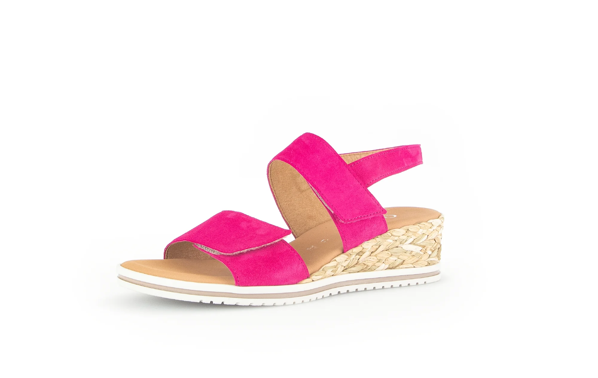 Sandales pinks en cuir velours - Image 3