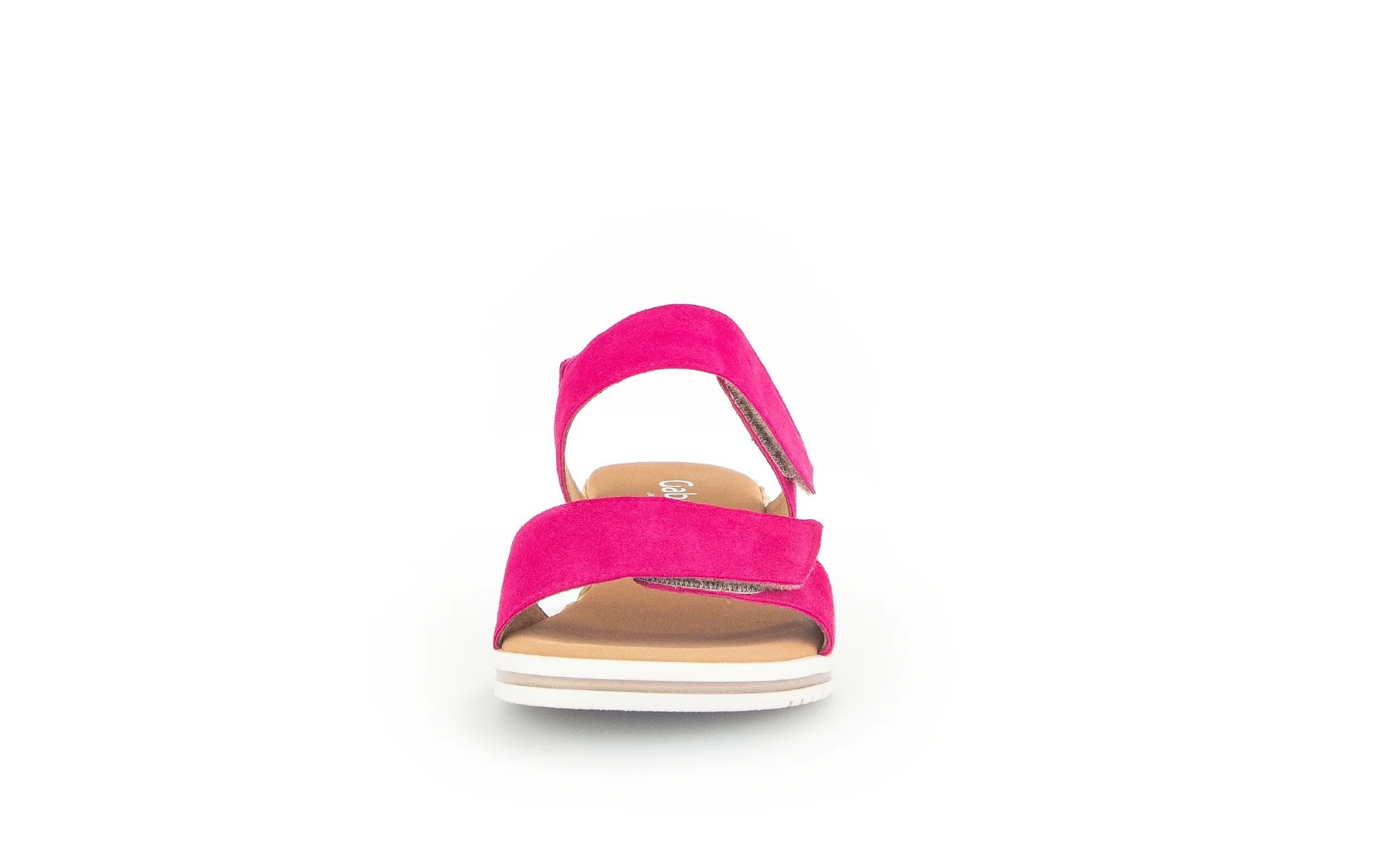 Sandales pinks en cuir velours - Image 4