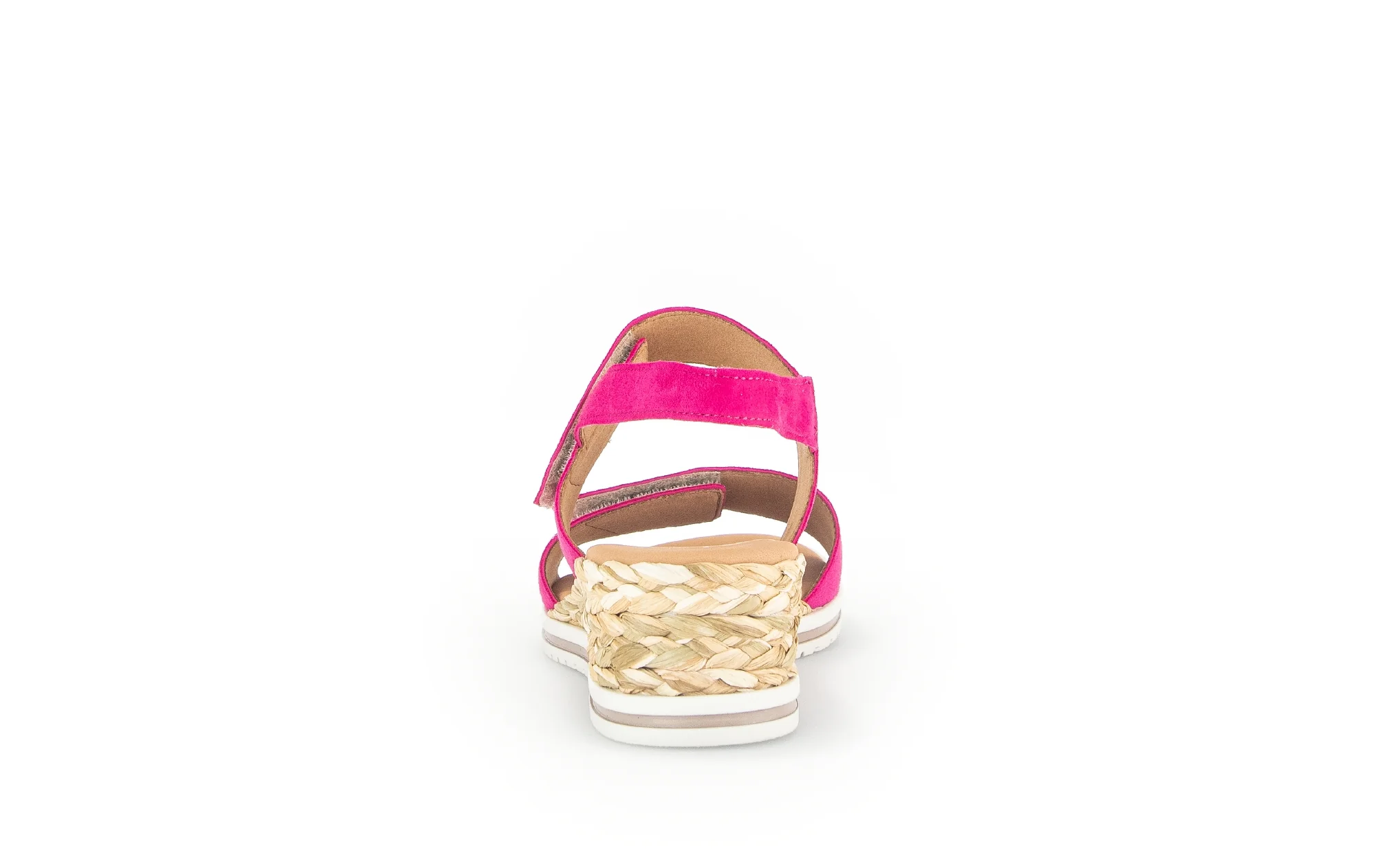 Sandales pinks en cuir velours - Image 6