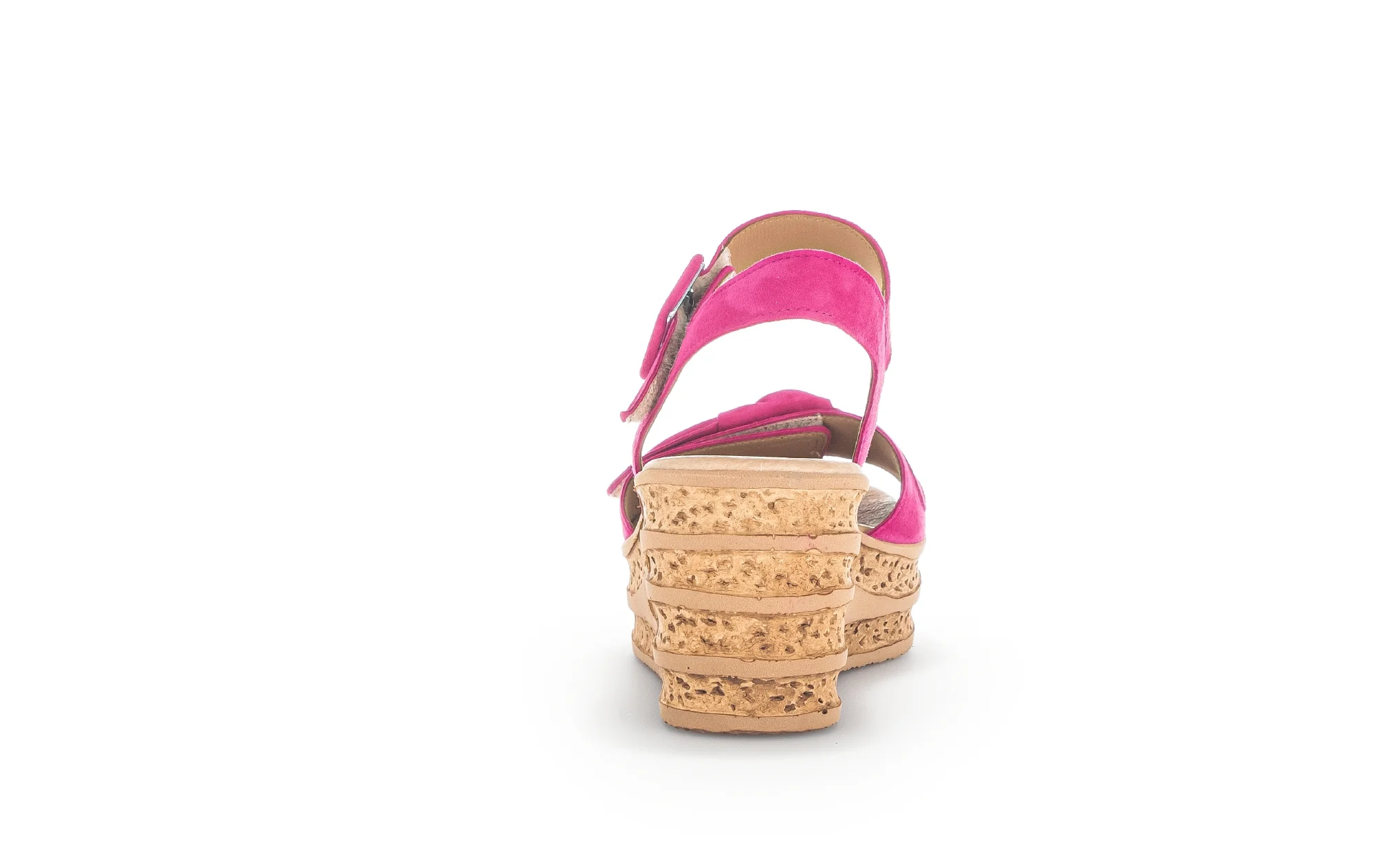 Sandales pinks en cuir velours - Image 6
