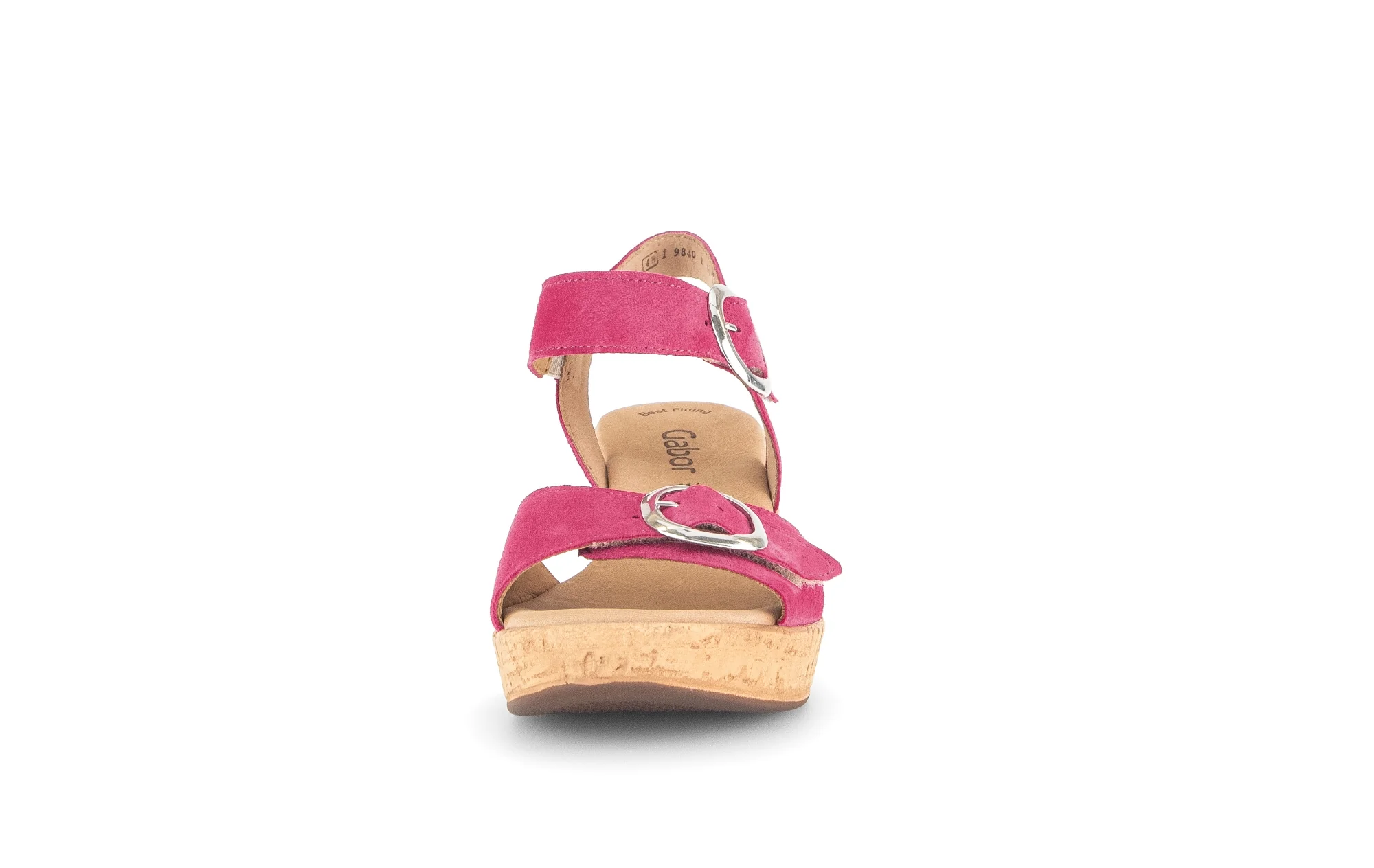Sandales pinks en cuir velours - Image 4
