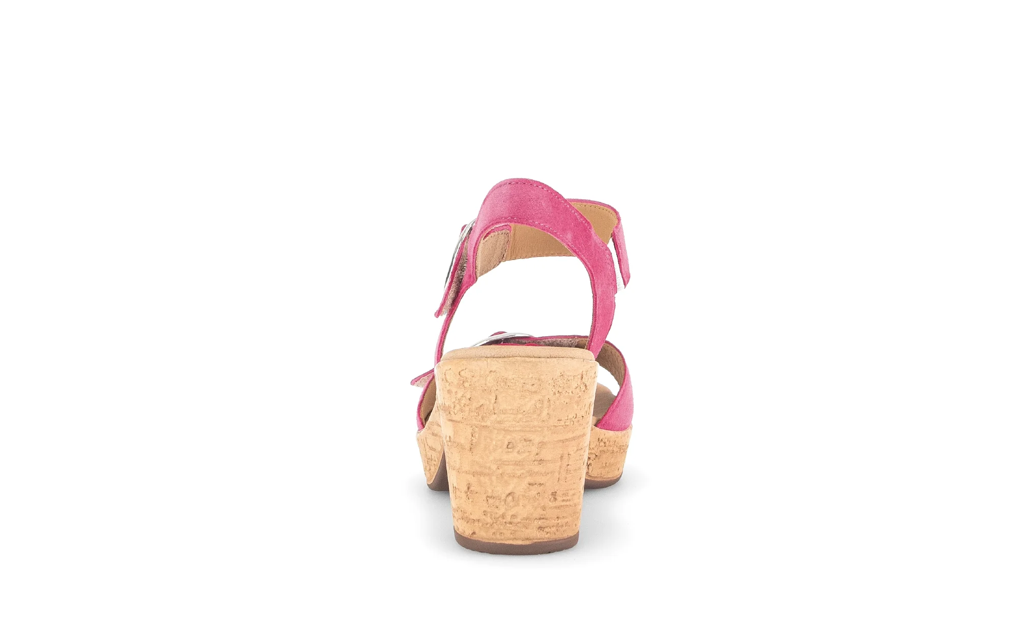 Sandales pinks en cuir velours - Image 5