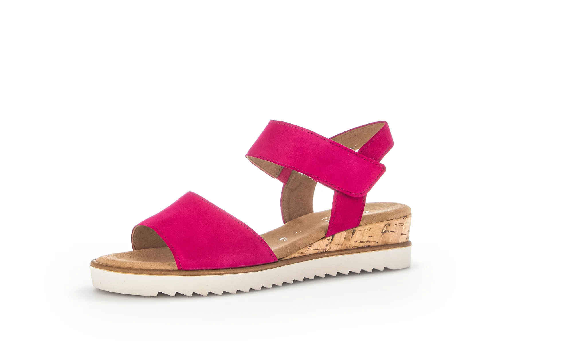 Sandales pinks en cuir velours - Image 3