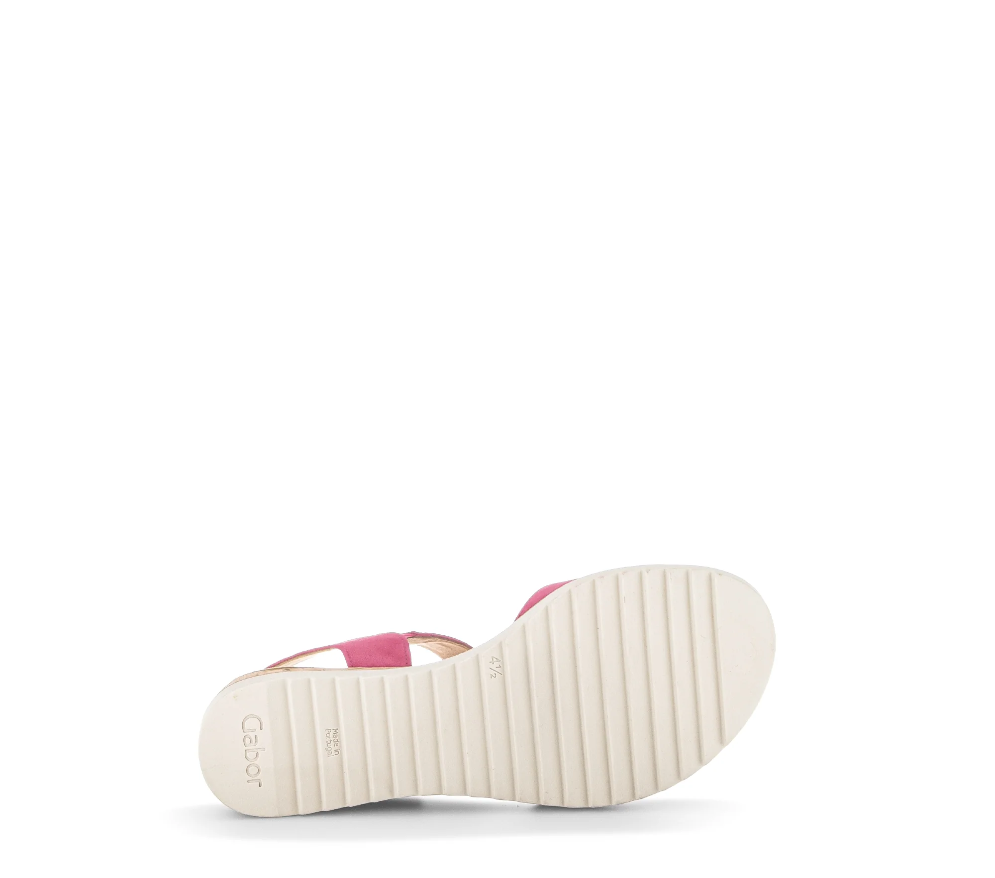 Sandales rose foncé en cuir velours - Image 7