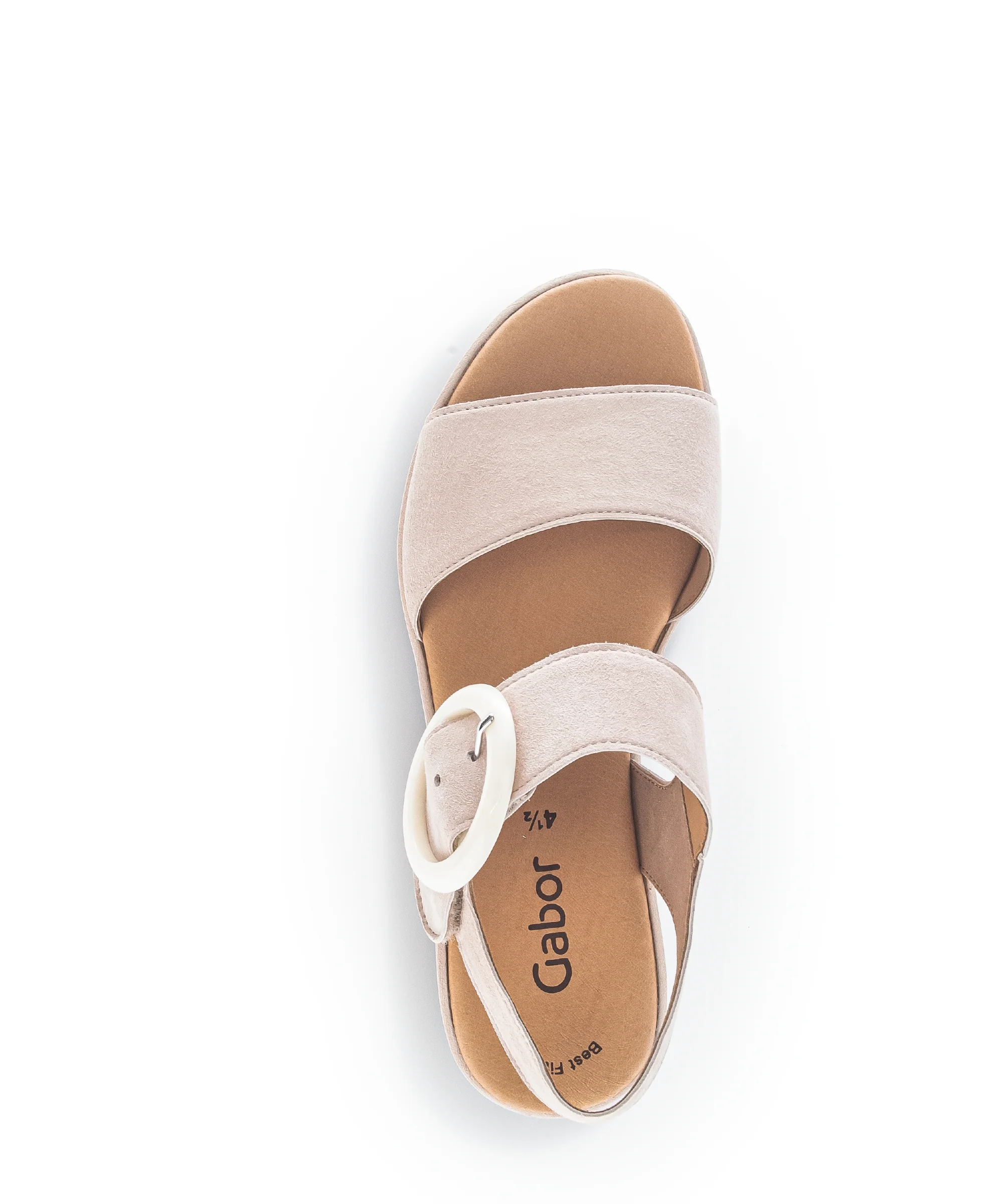 Sandales roses en cuir velours - Image 5