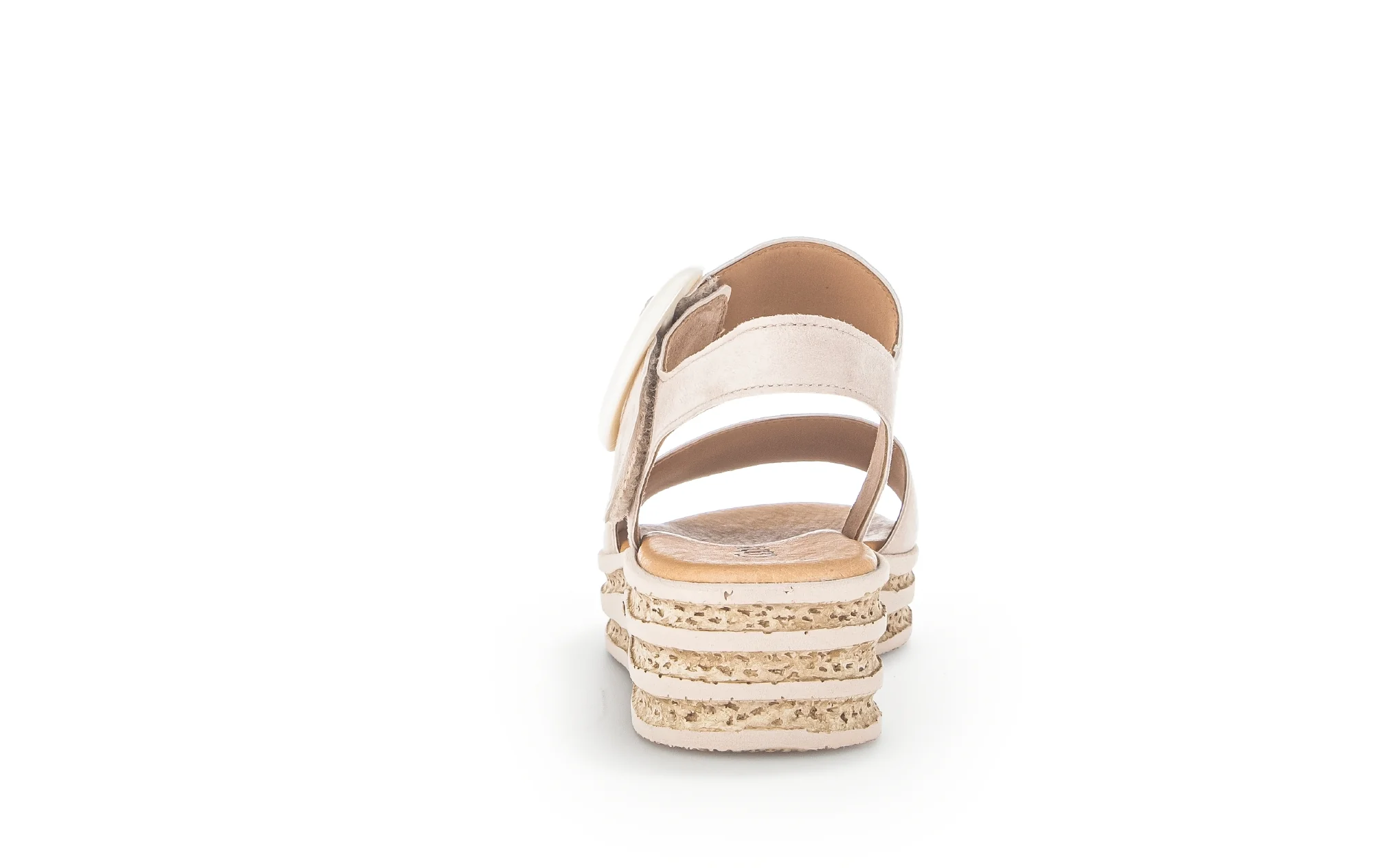 Sandales roses en cuir velours - Image 6
