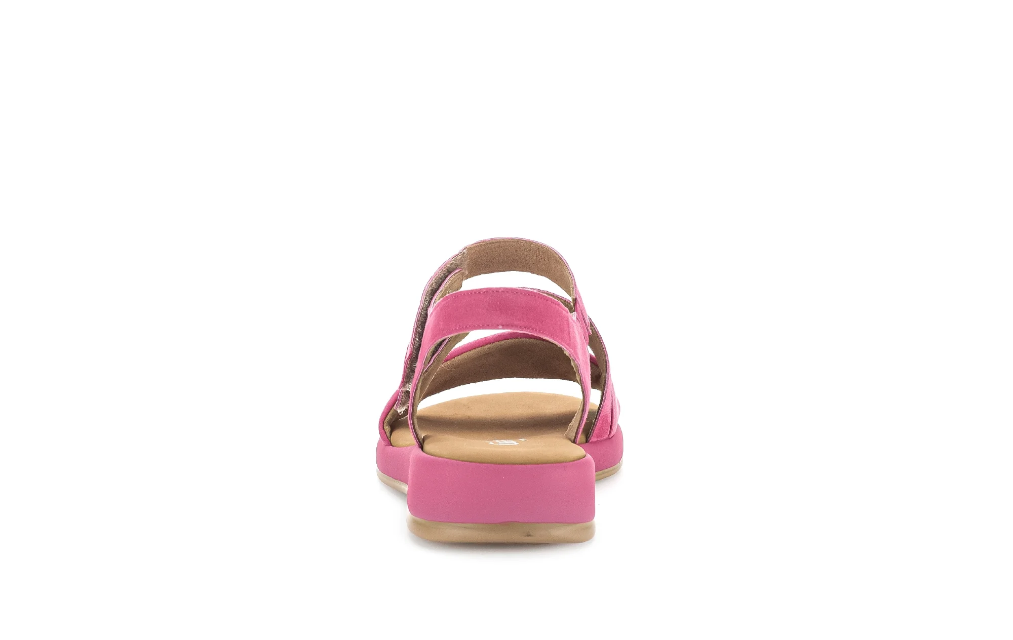 Sandales roses en cuir velours - Image 4