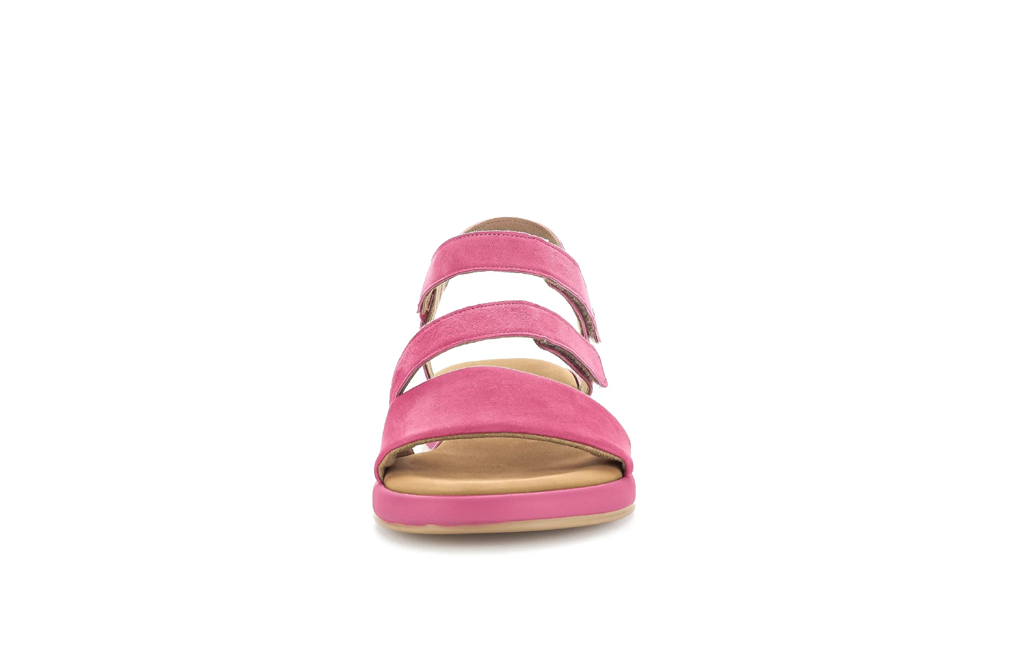 Sandales roses en cuir velours - Image 5