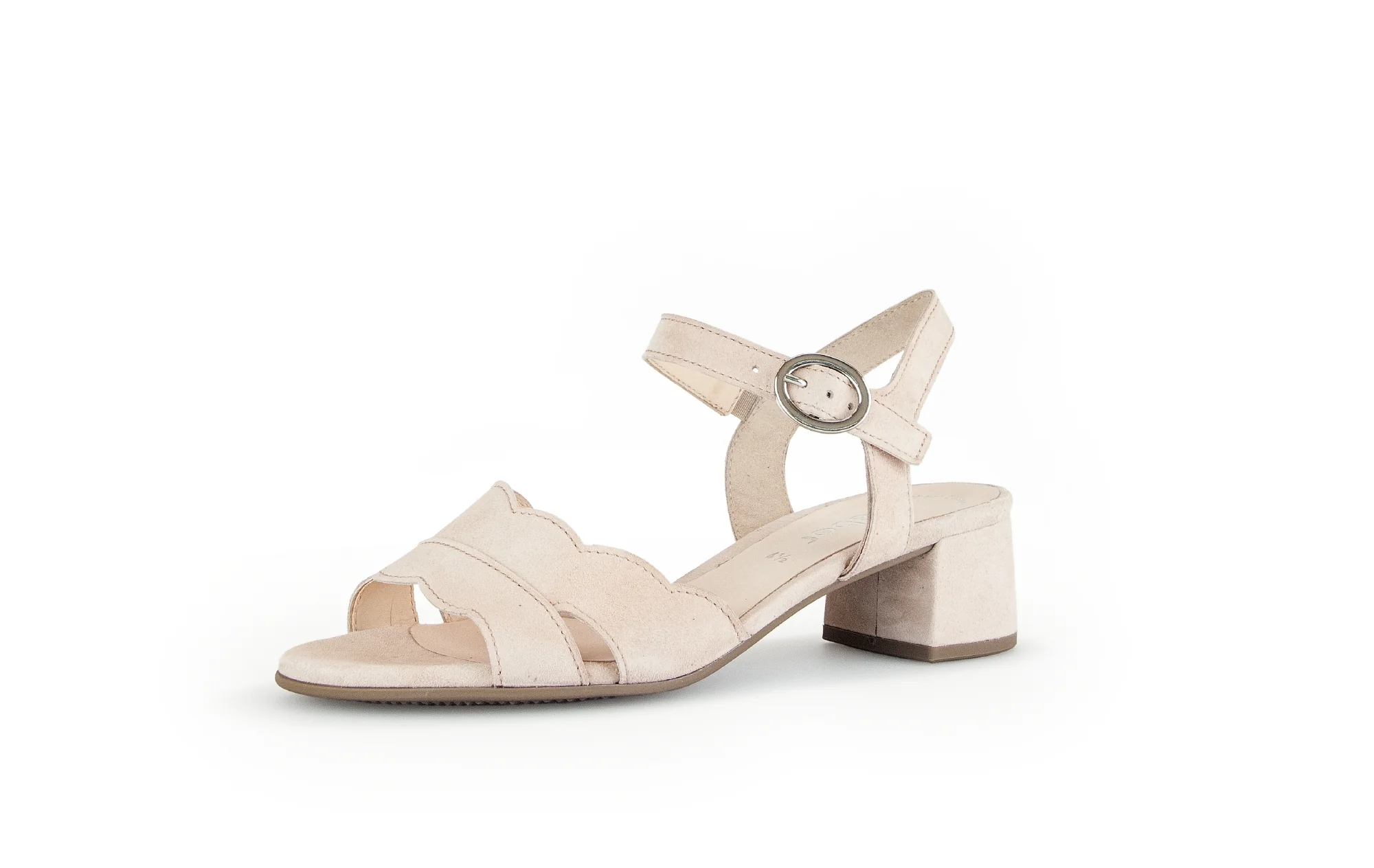 Sandales roses en cuir velours - Image 3