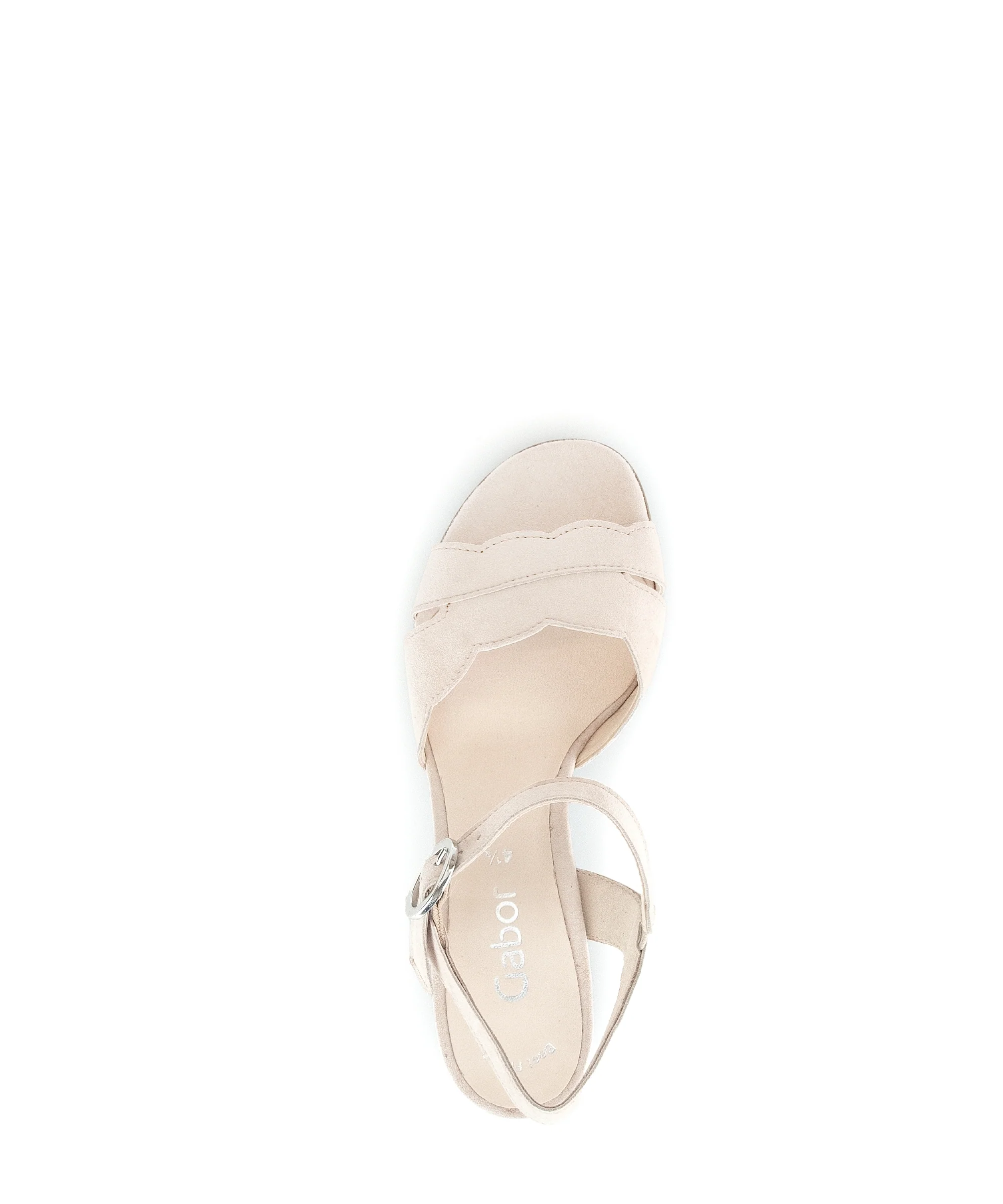 Sandales roses en cuir velours - Image 5