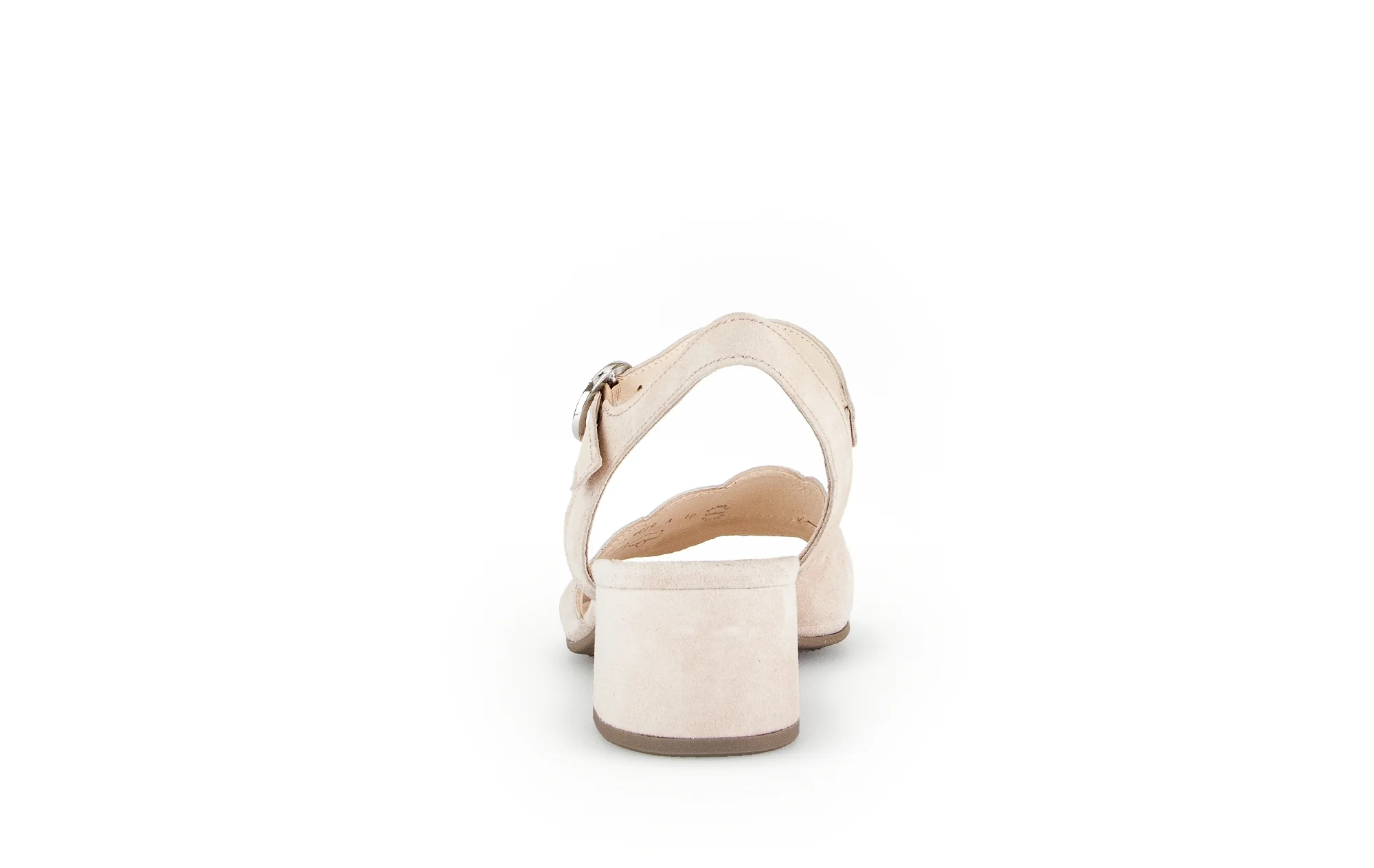 Sandales roses en cuir velours - Image 6