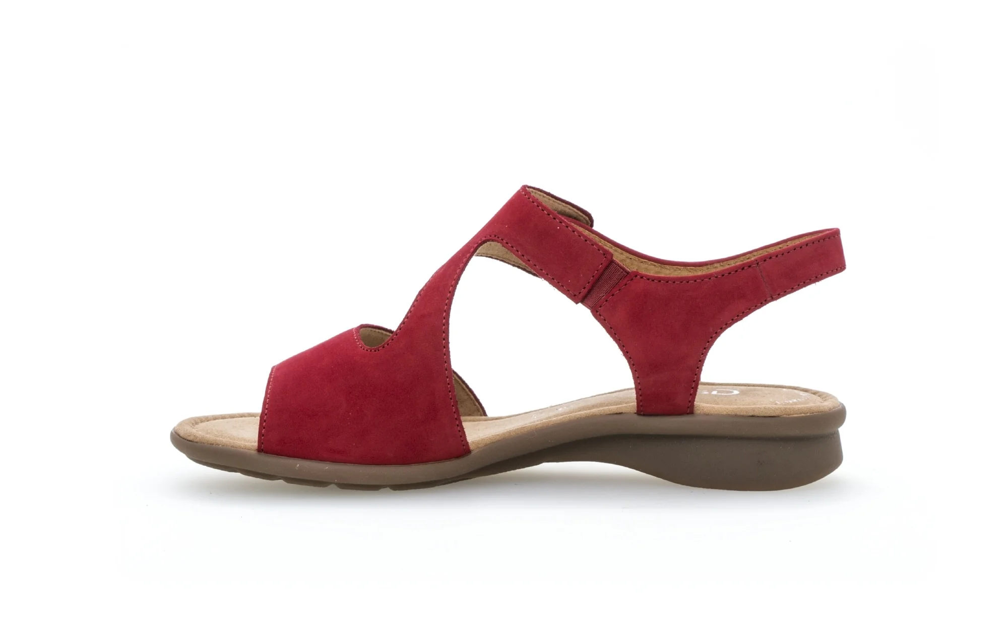 Sandales rouges en cuir nubuck - Image 2