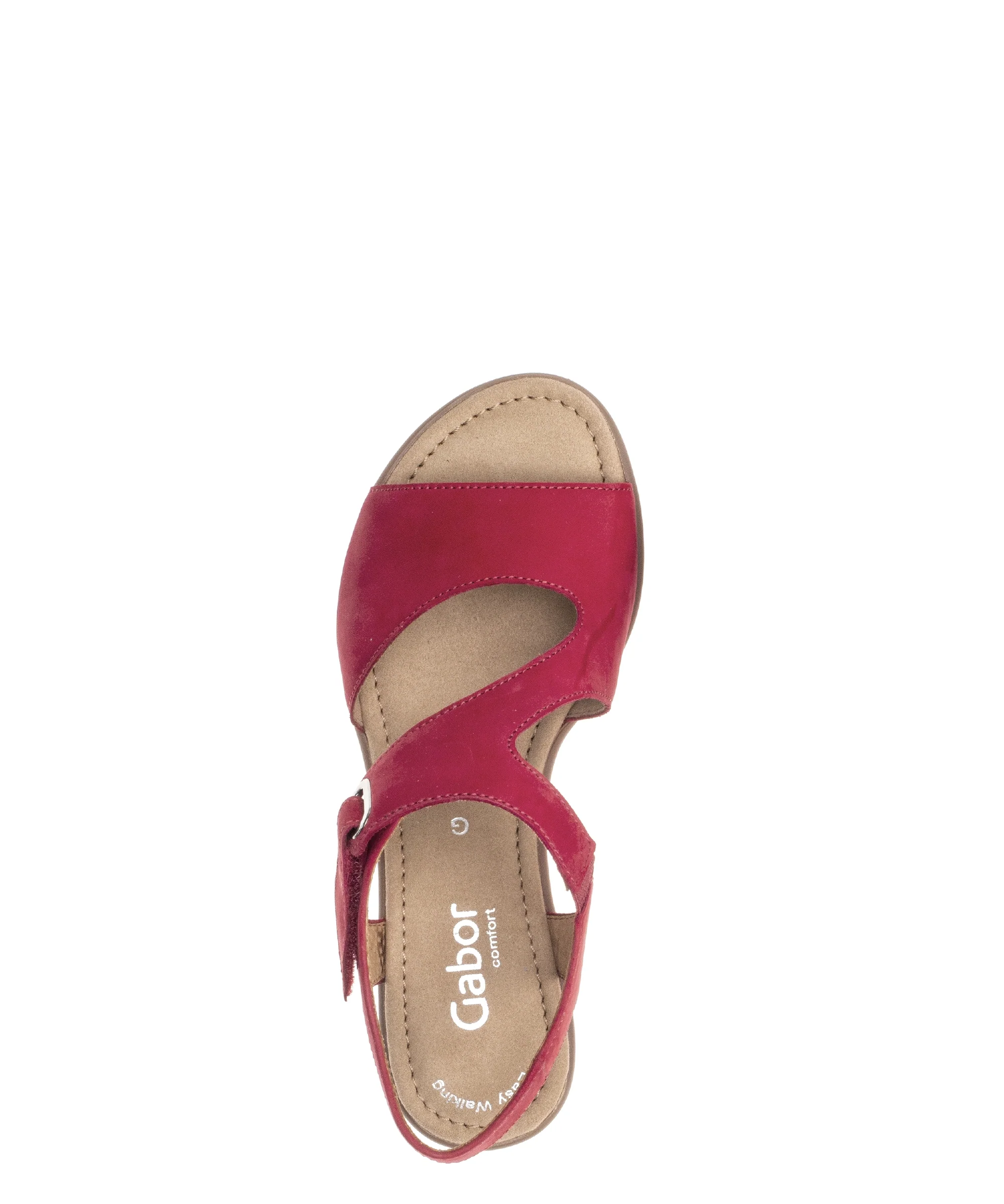 Sandales rouges en cuir nubuck - Image 3