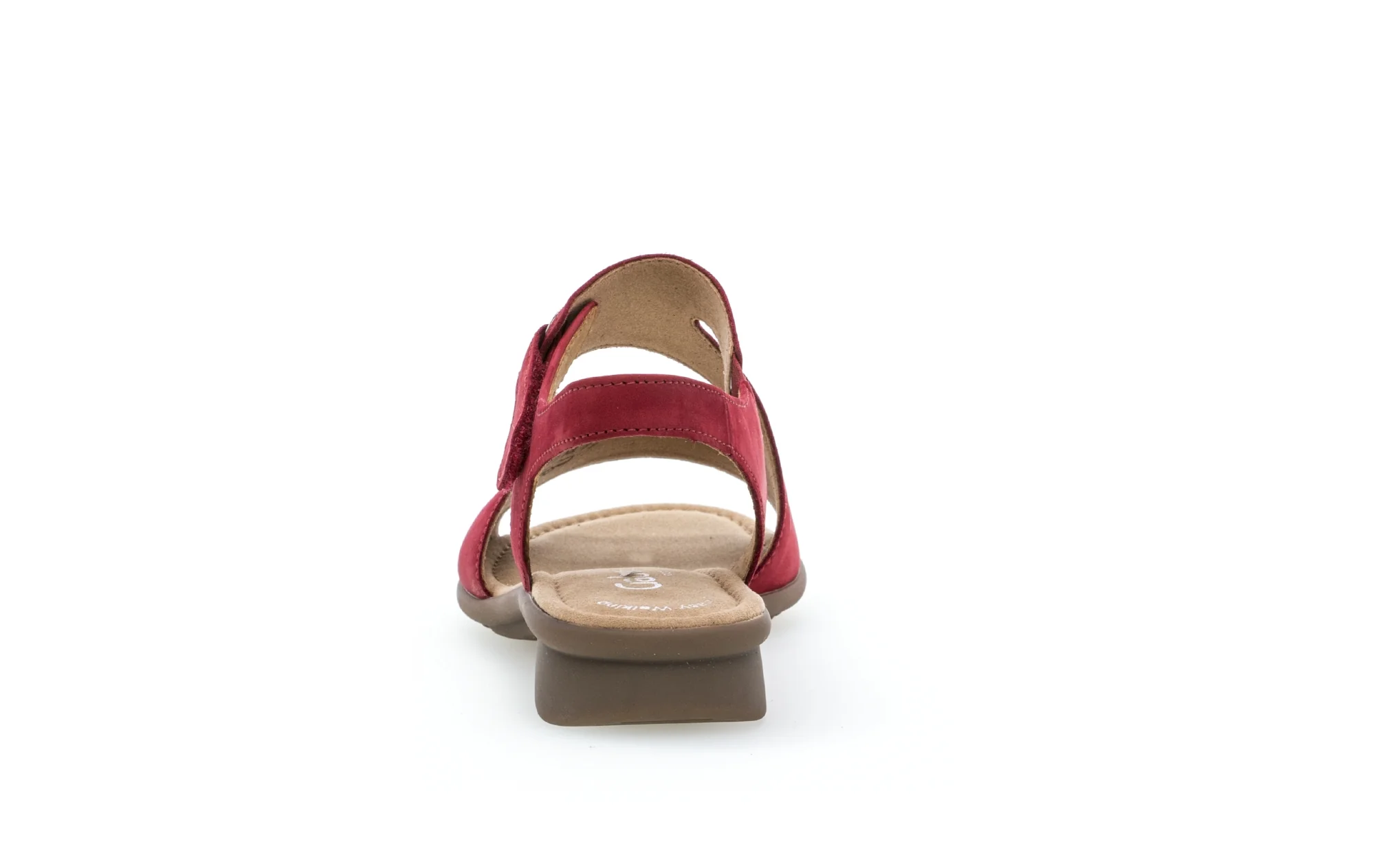Sandales rouges en cuir nubuck - Image 4