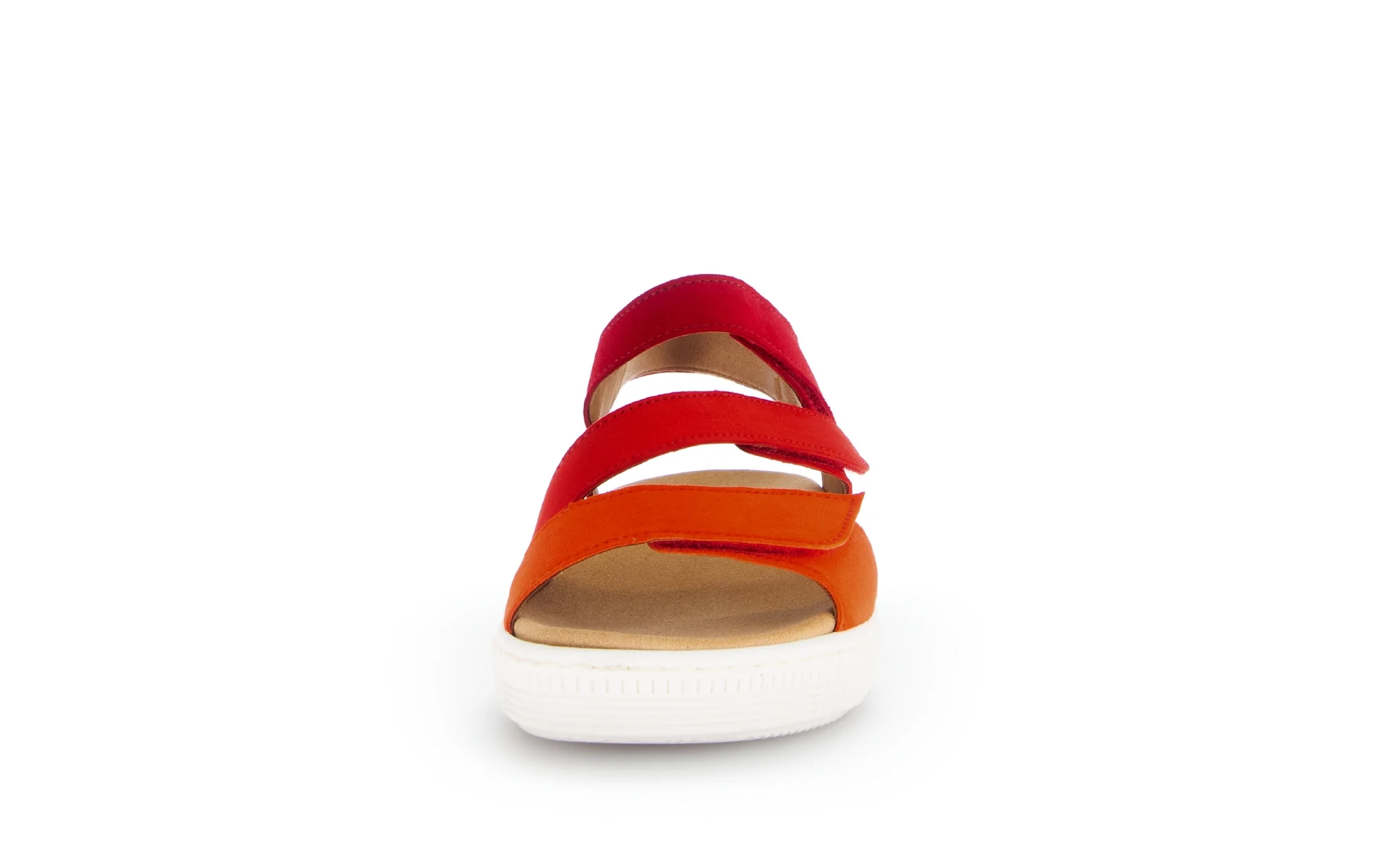 Sandales rouges en cuir velours - Image 5