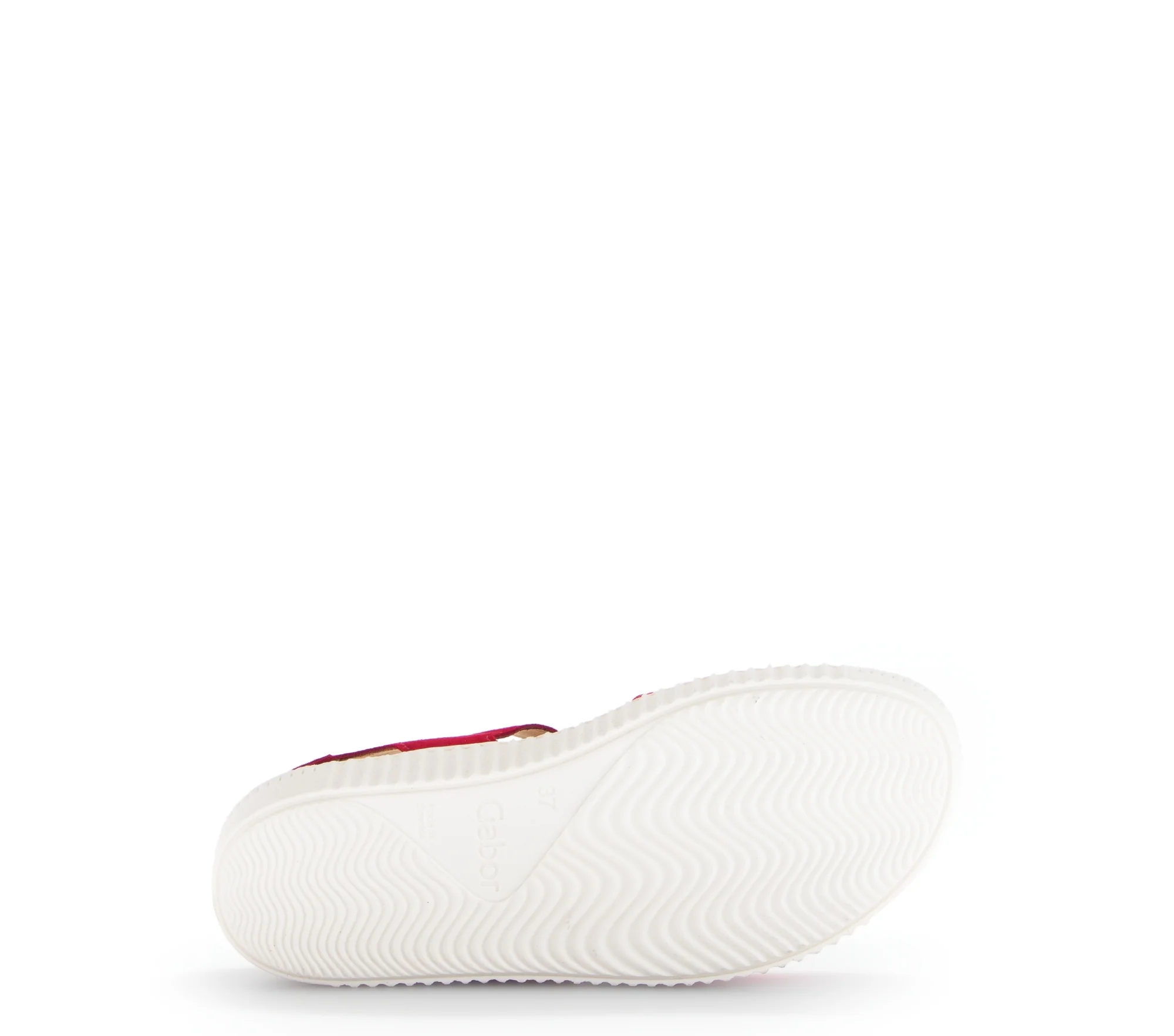 Sandales rouges en cuir velours - Image 6