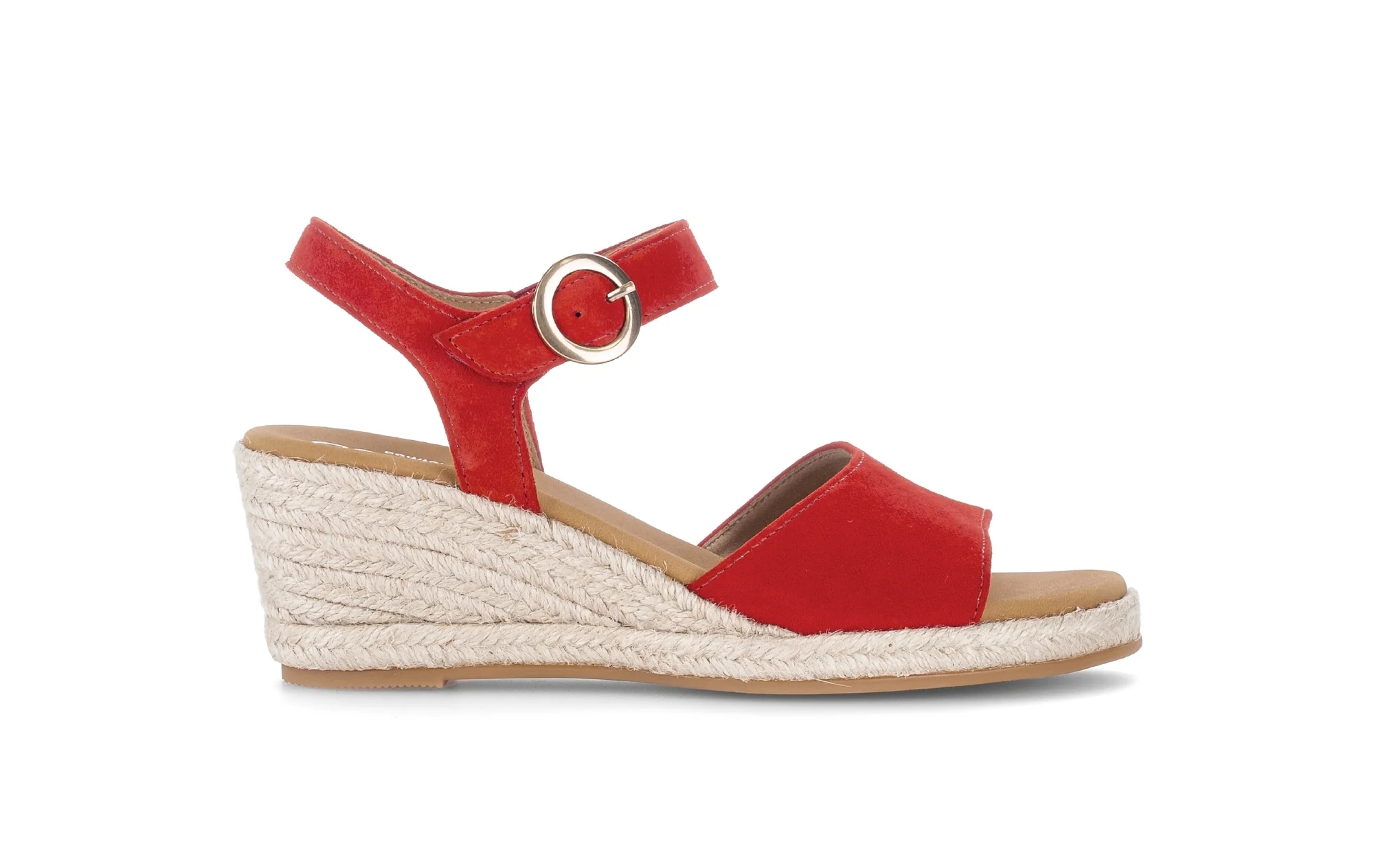 Sandales rouges en velours