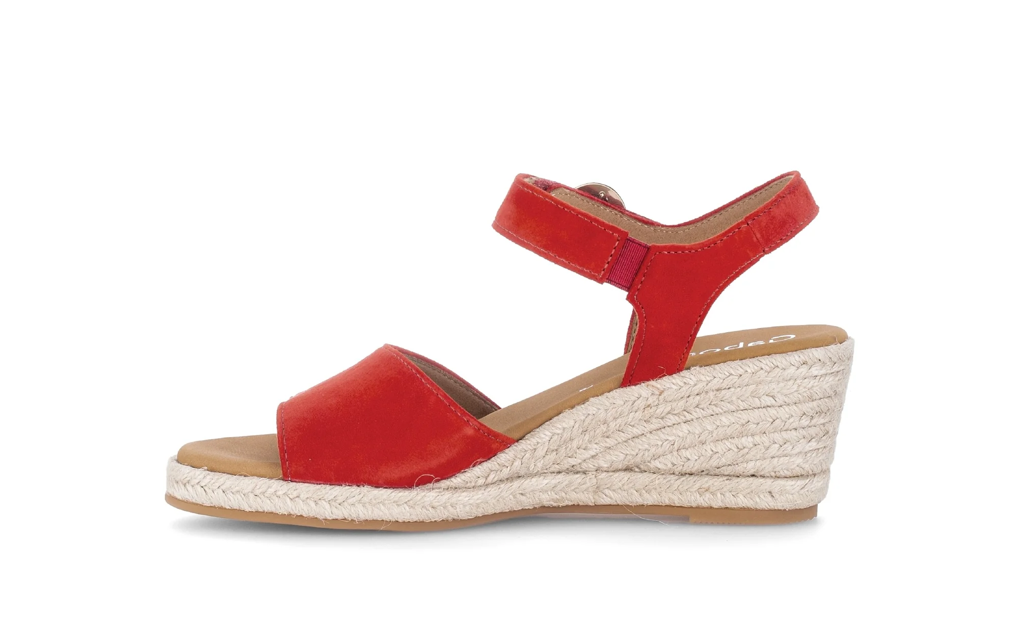 Sandales rouges en velours - Image 2