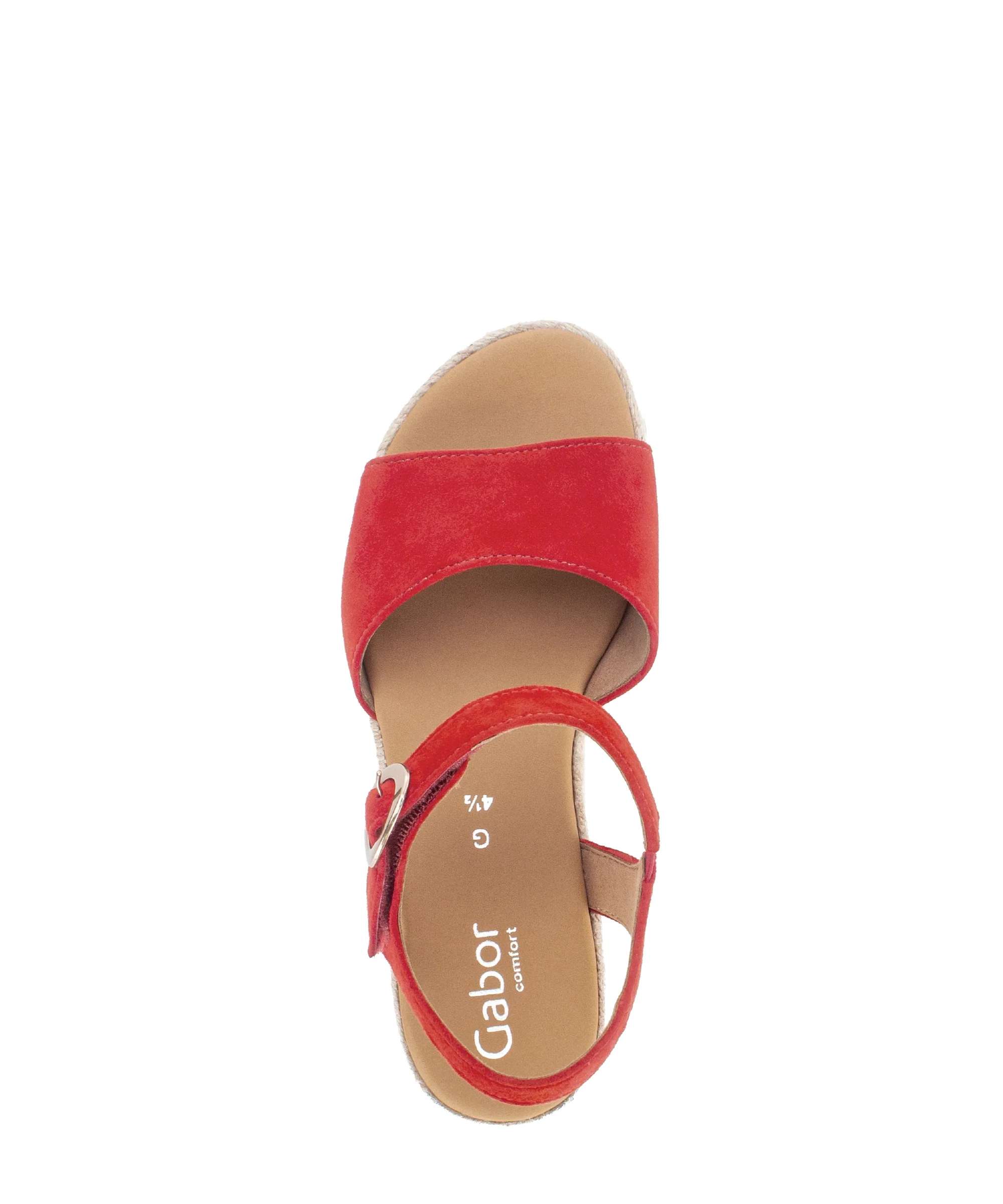 Sandales rouges en velours - Image 3