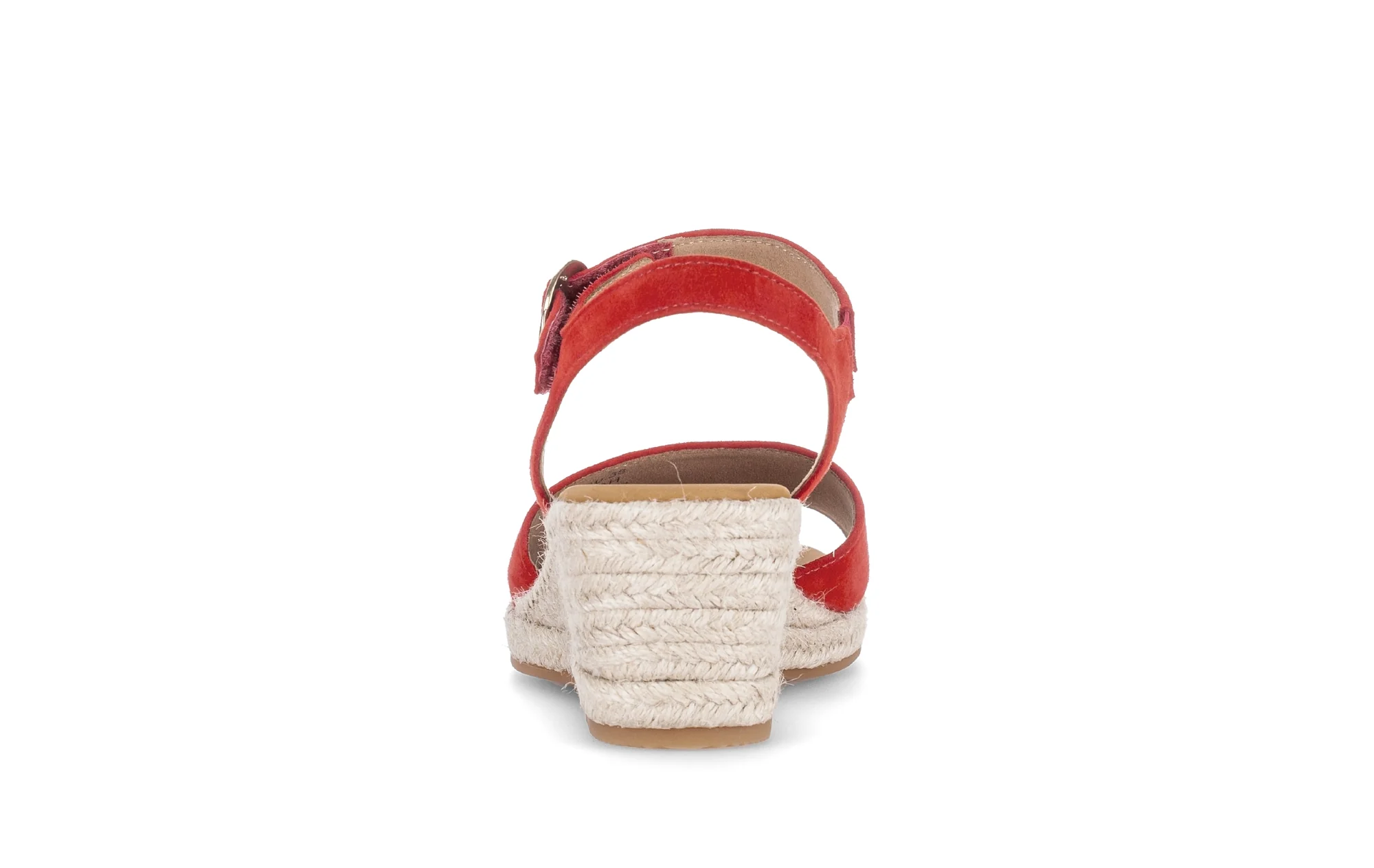 Sandales rouges en velours - Image 4