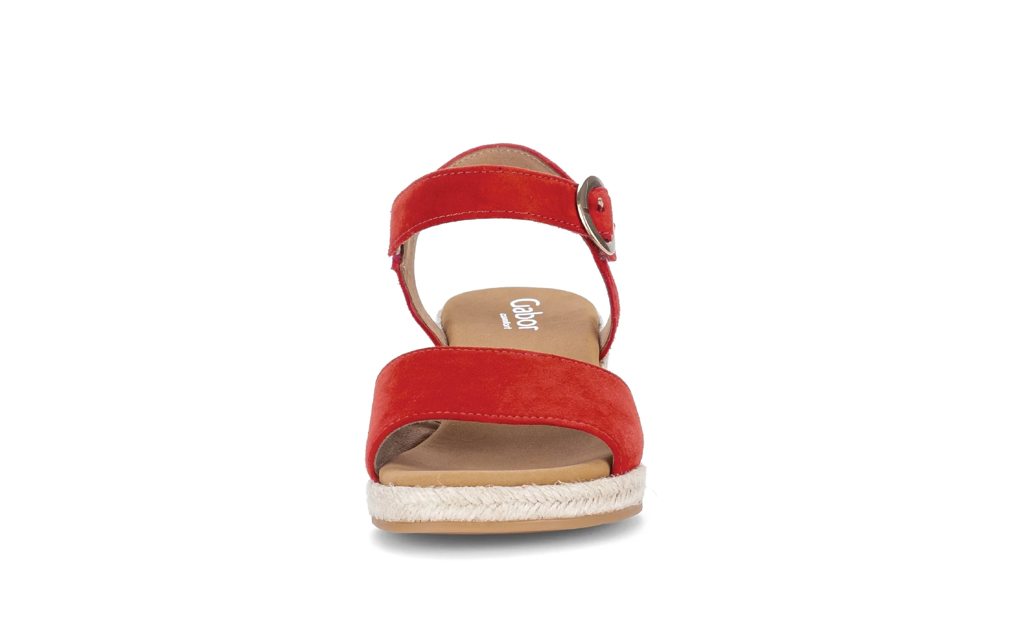 Sandales rouges en velours - Image 5