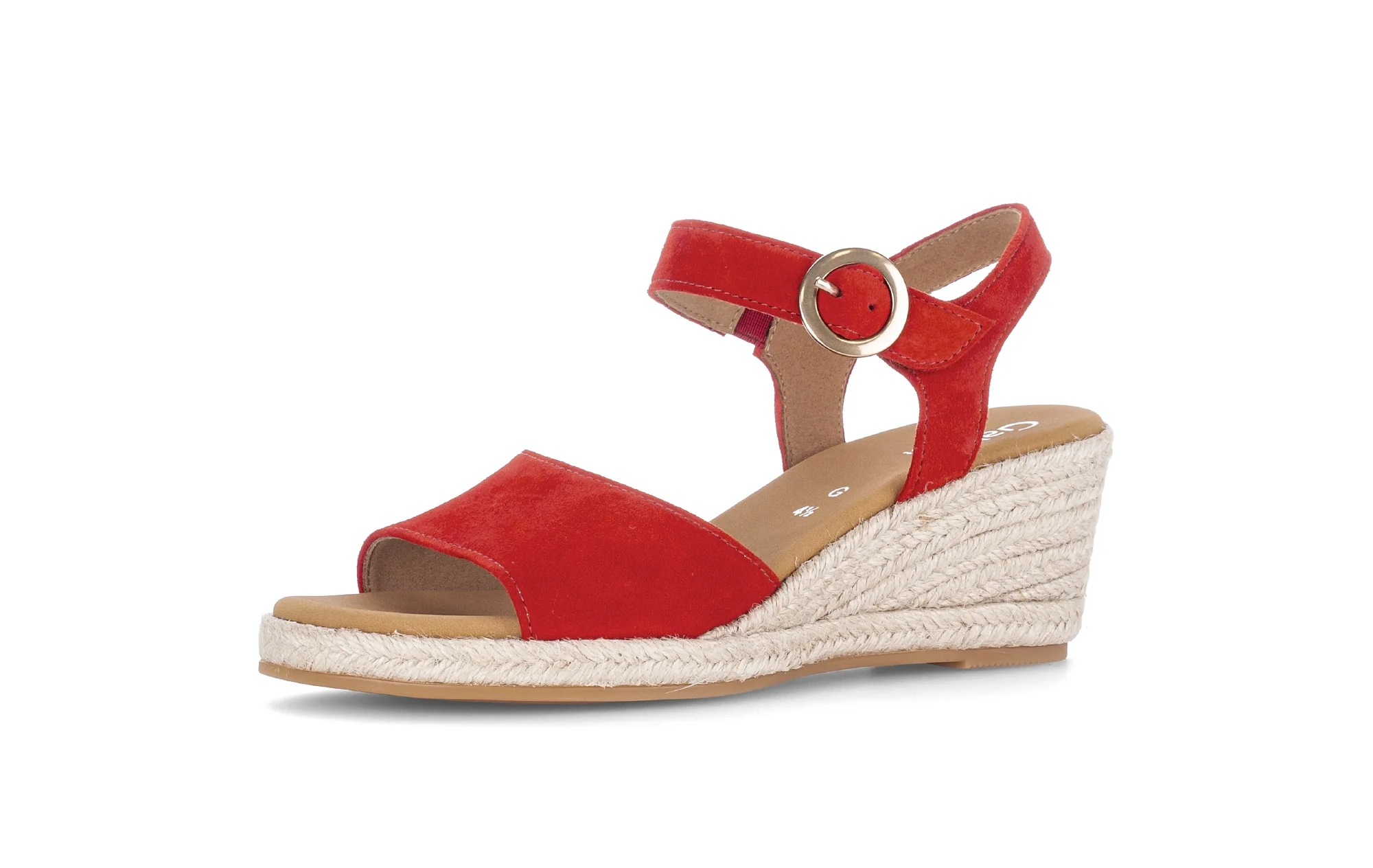 Sandales rouges en velours - Image 6