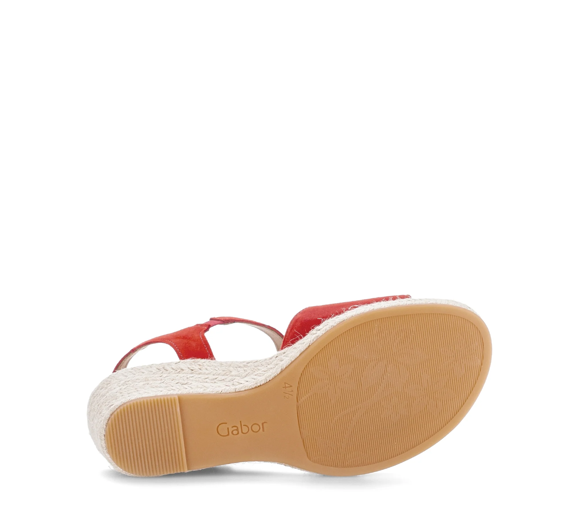 Sandales rouges en velours - Image 7
