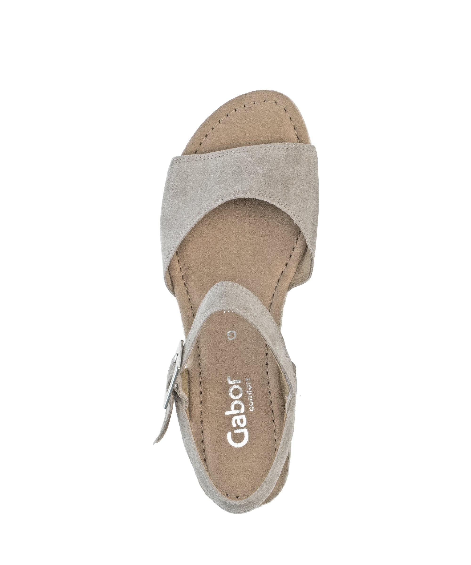 Sandales sables en cuir velours - Image 5