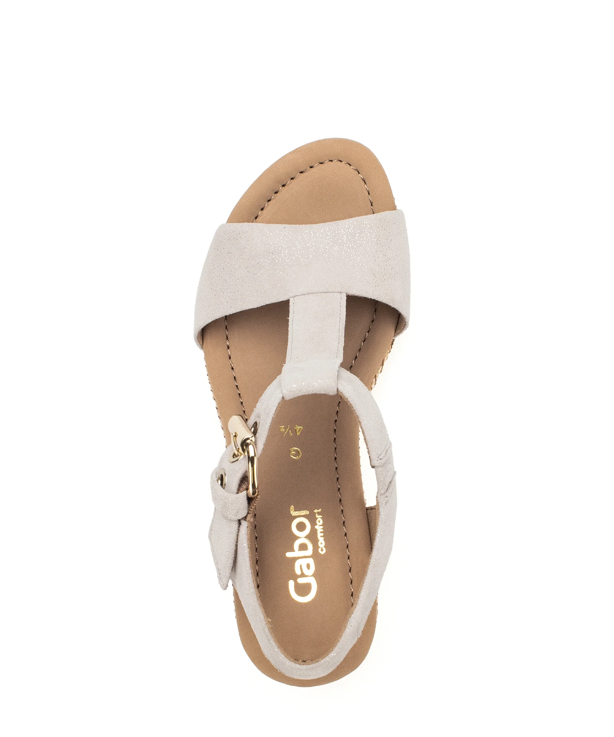 Sandales sables en cuir velours - Image 5